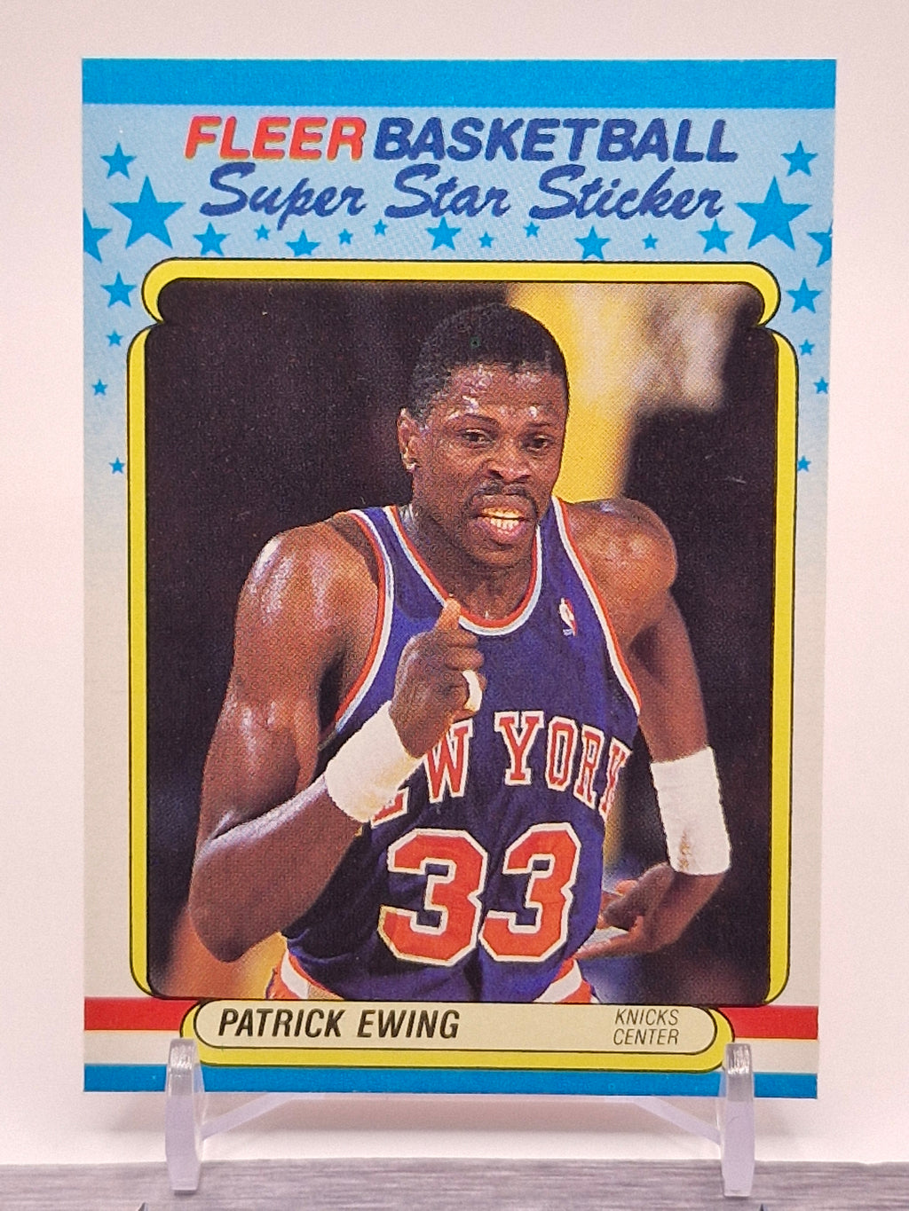 1988-89 Fleer #5 Patrick Ewing Stickers