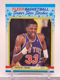 1988-89 Fleer #5 Patrick Ewing Stickers