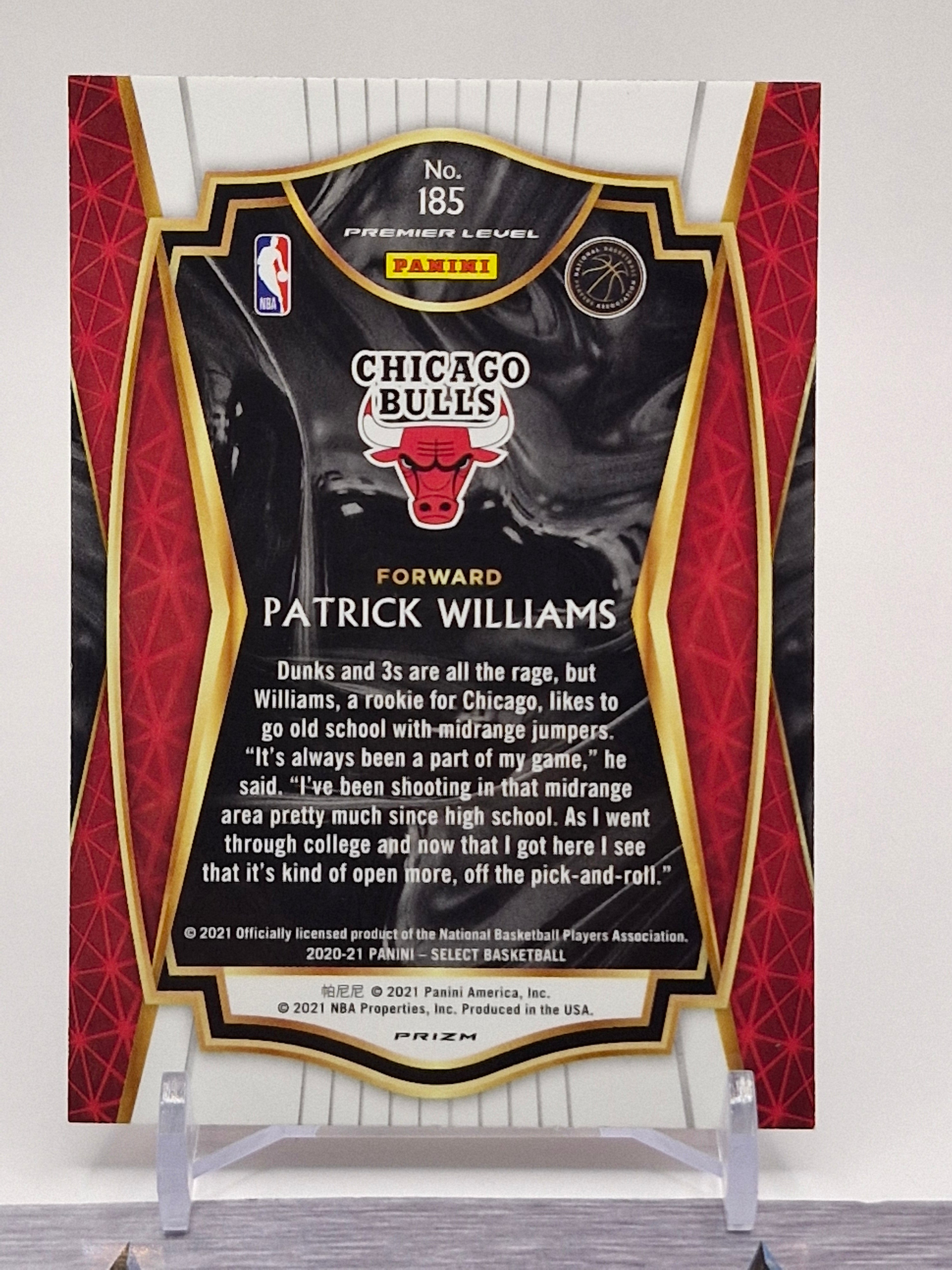 2020-21 Panini Select #185 Patrick Williams Silver Prizms