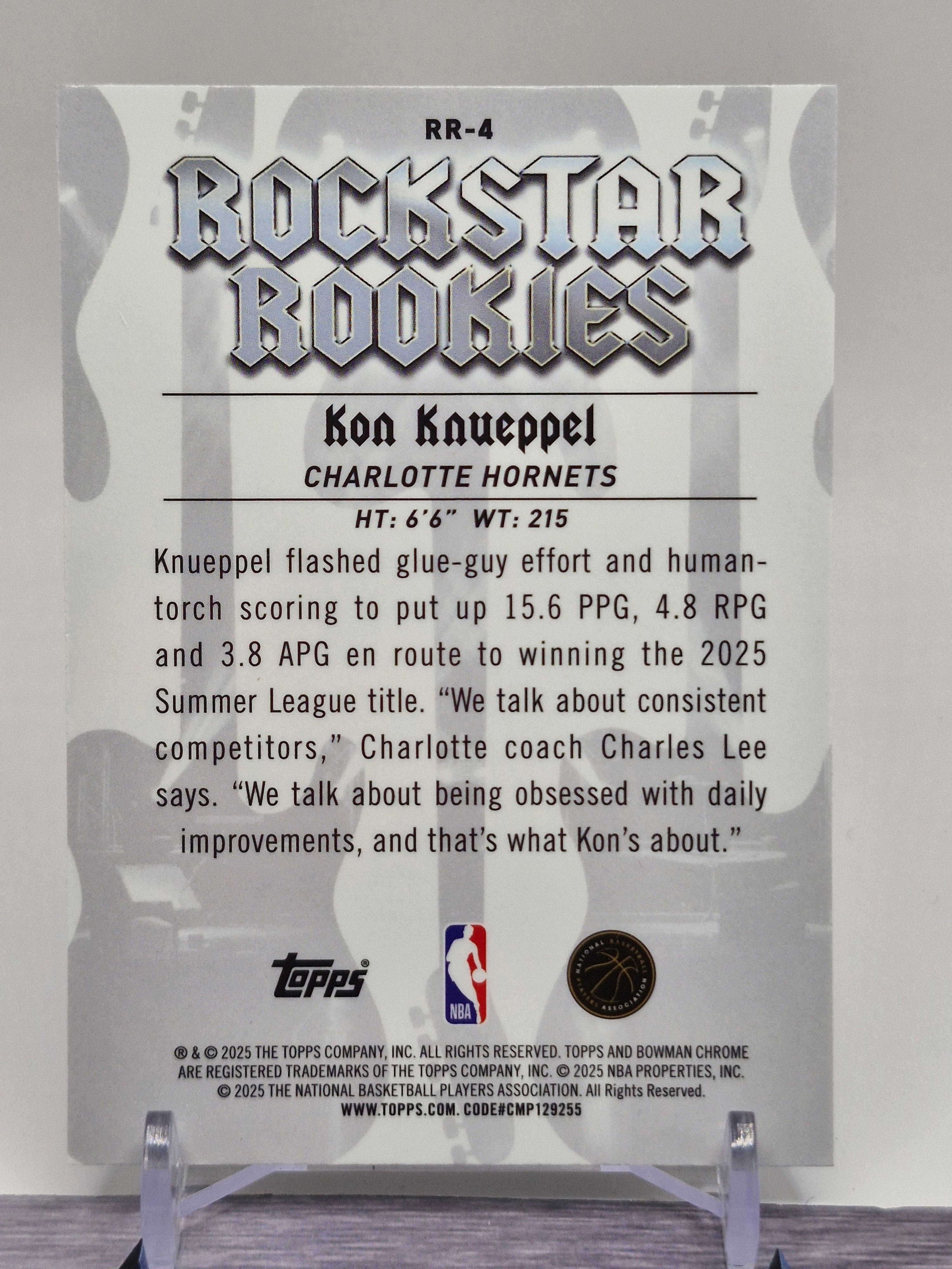 2025-26 Bowman #RR-4 Kon Knueppel Rockstar Rookies