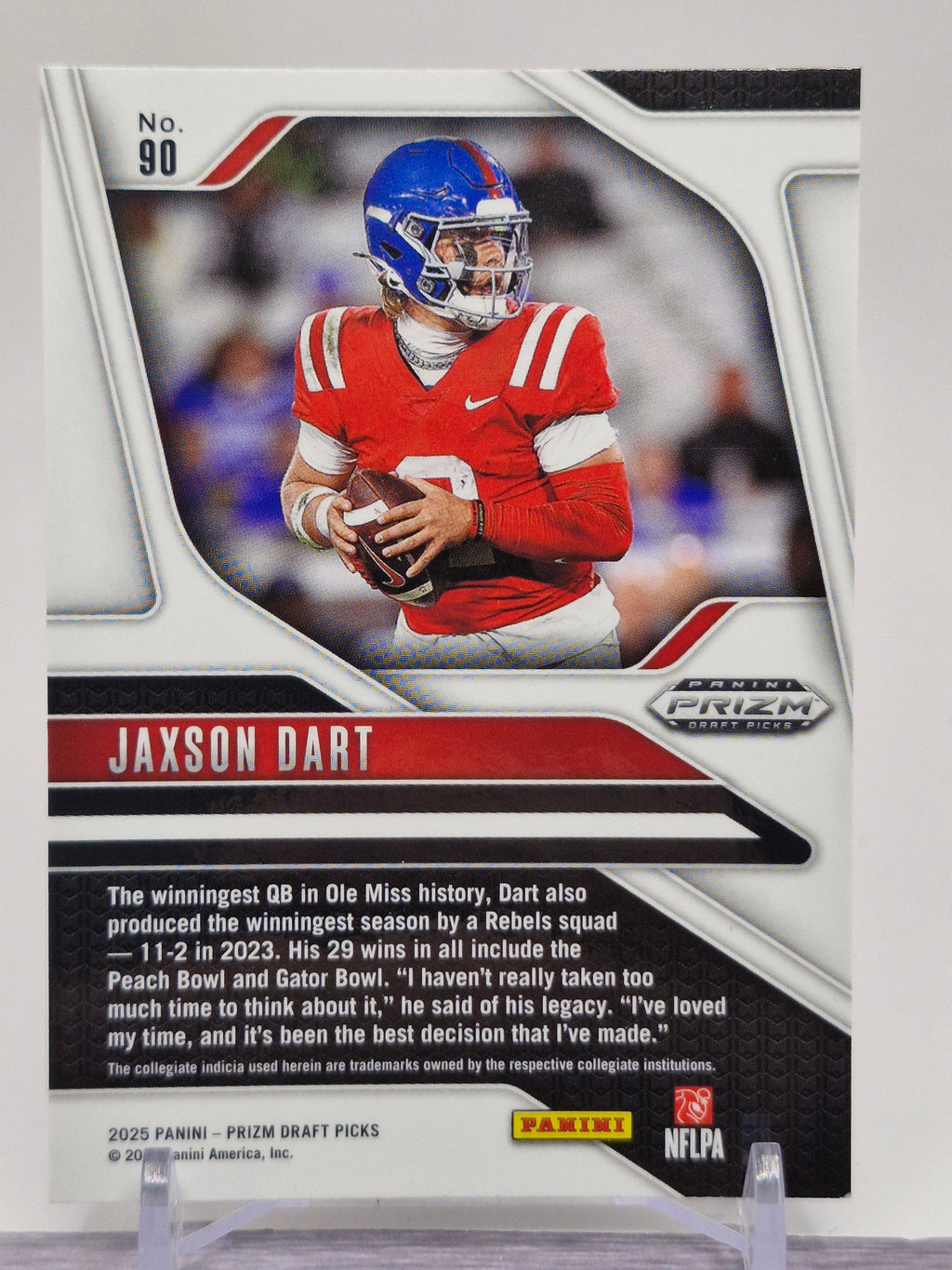 2025 Panini Prizm Draft Picks #90 Jaxson Dart