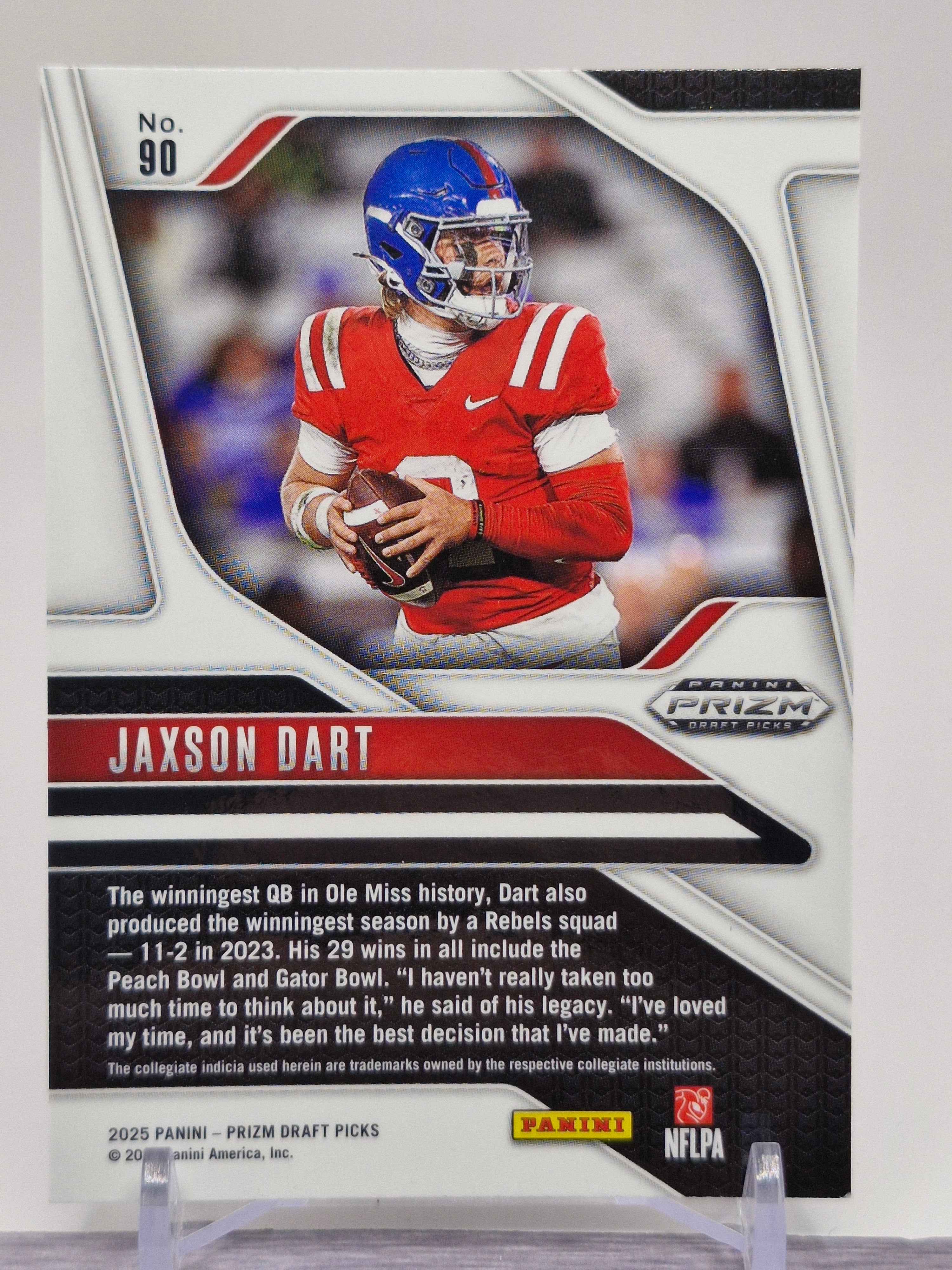 2025 Panini Prizm Draft Picks #90 Jaxson Dart