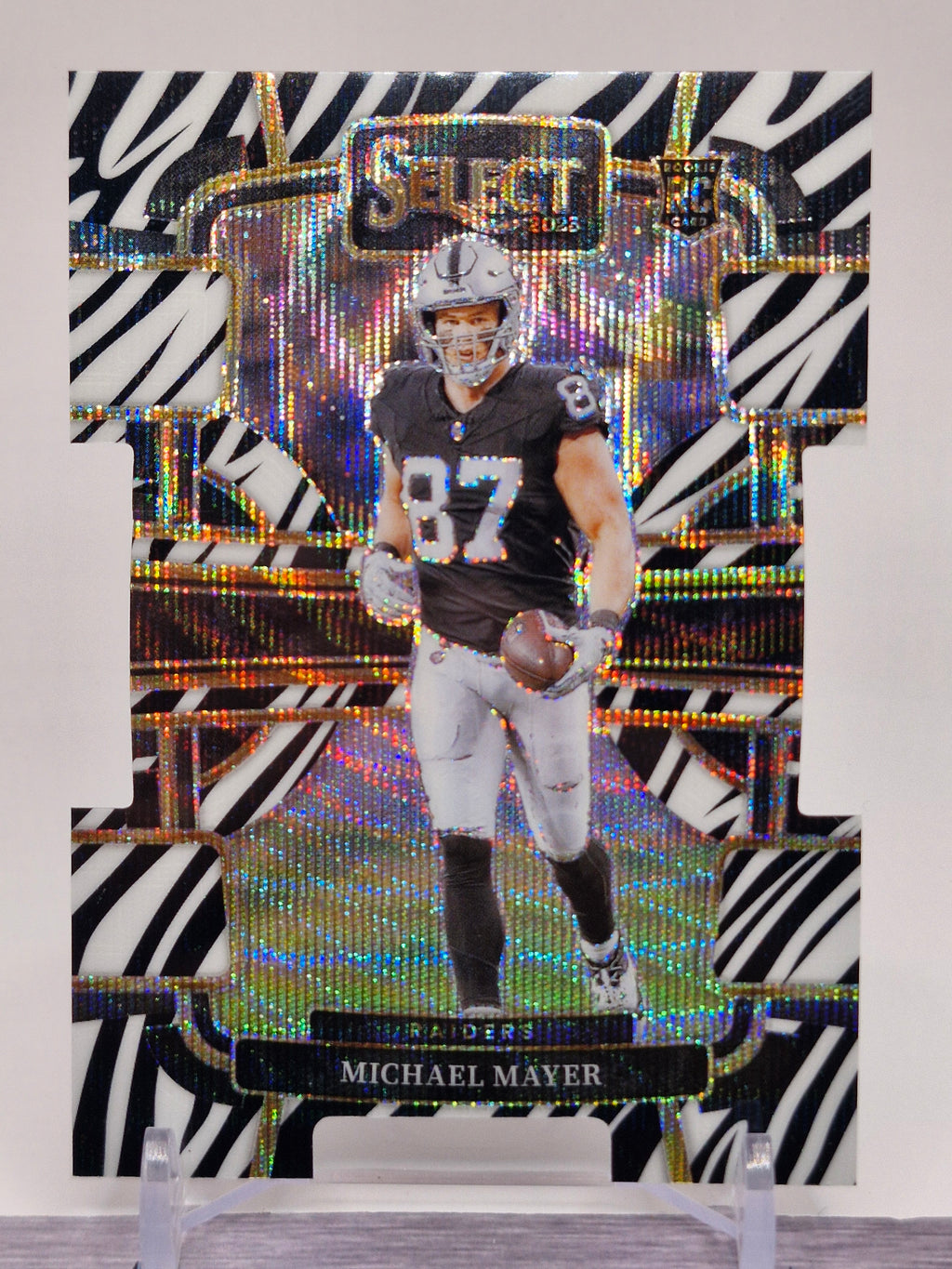 2023 Panini Select #57 Michael Mayer Zebra Prizms Die Cuts
