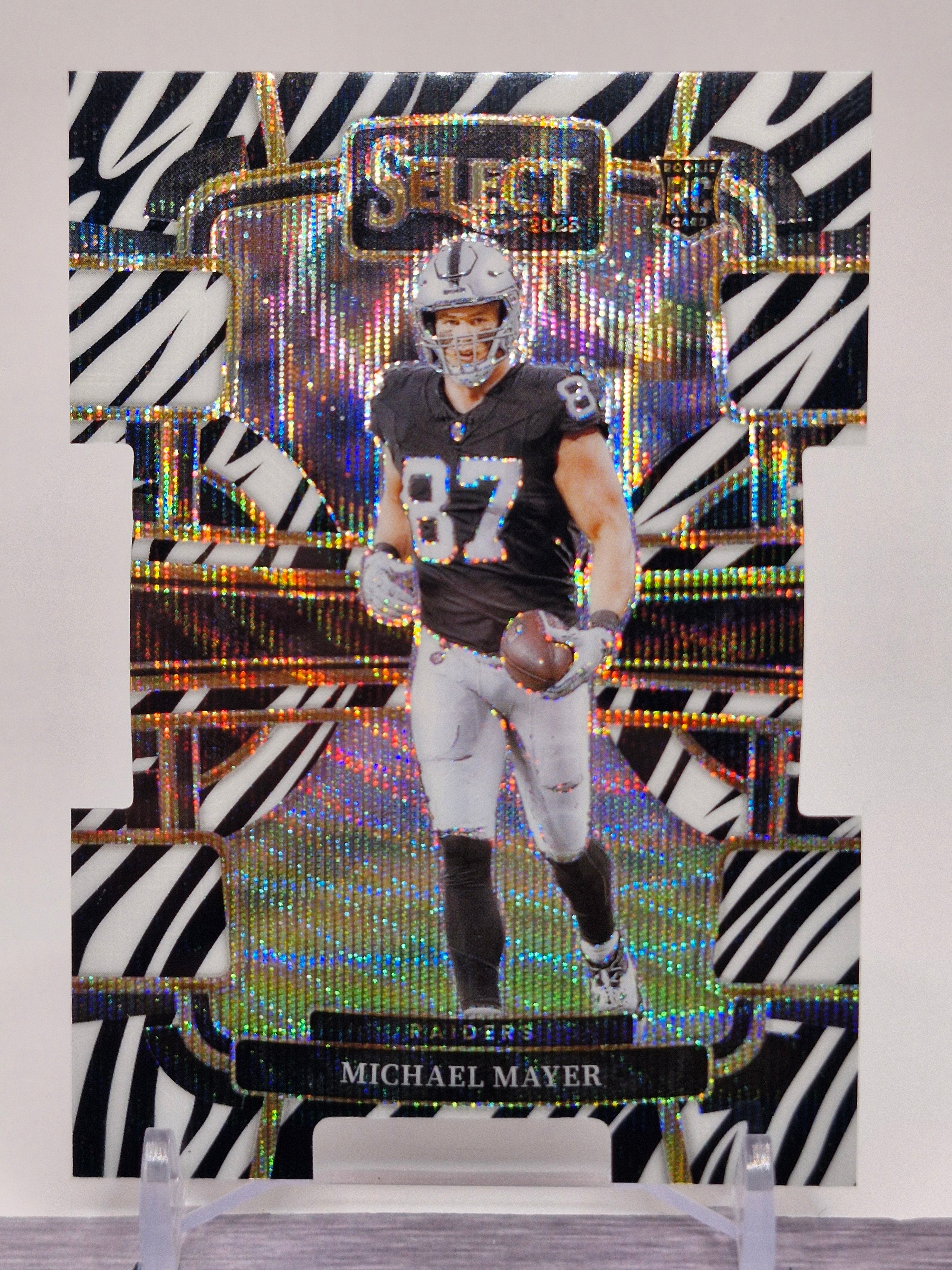 2023 Panini Select #57 Michael Mayer Zebra Prizms Die Cuts