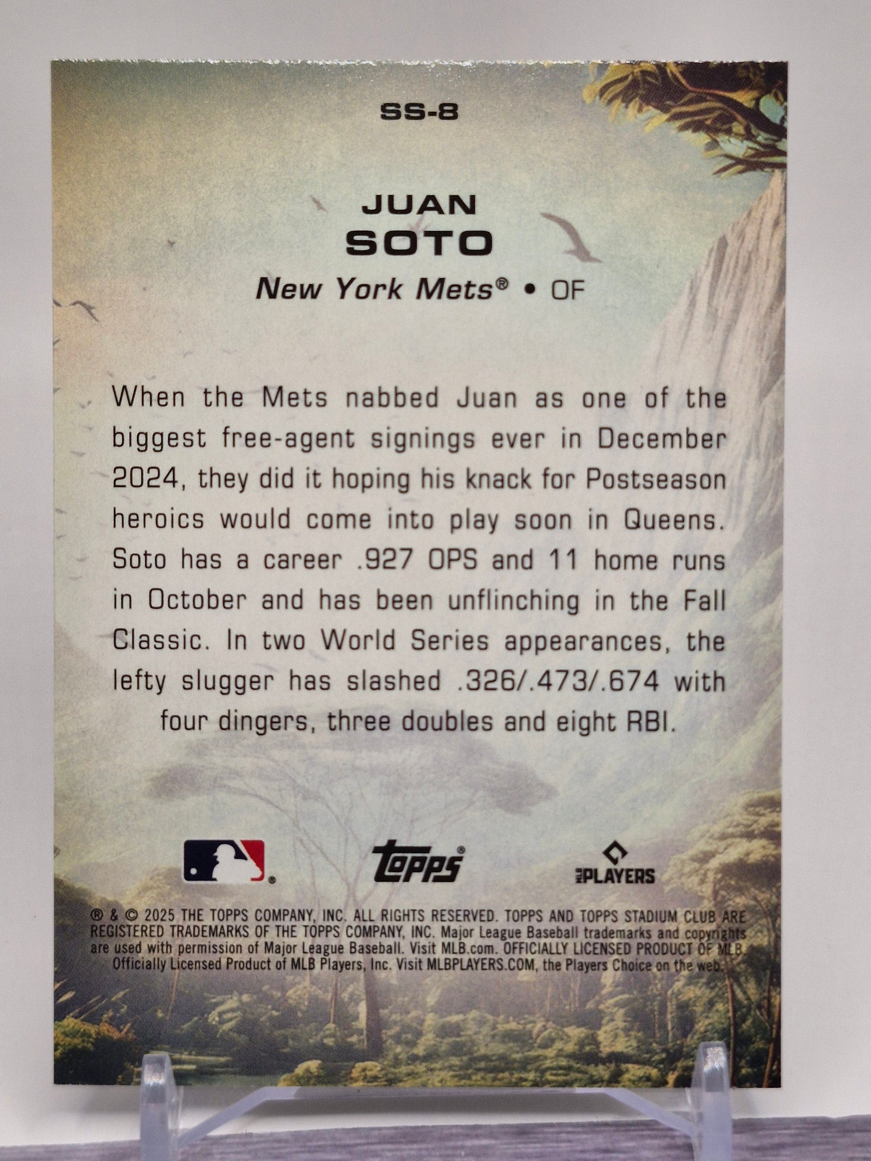 2025 Stadium Club #SS-8 Juan Soto Savage Sluggers