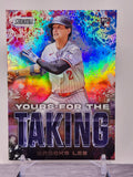 2025 Stadium Club #YK-9 Brooks Lee Yours for the Taking Turquoise Foil #/99