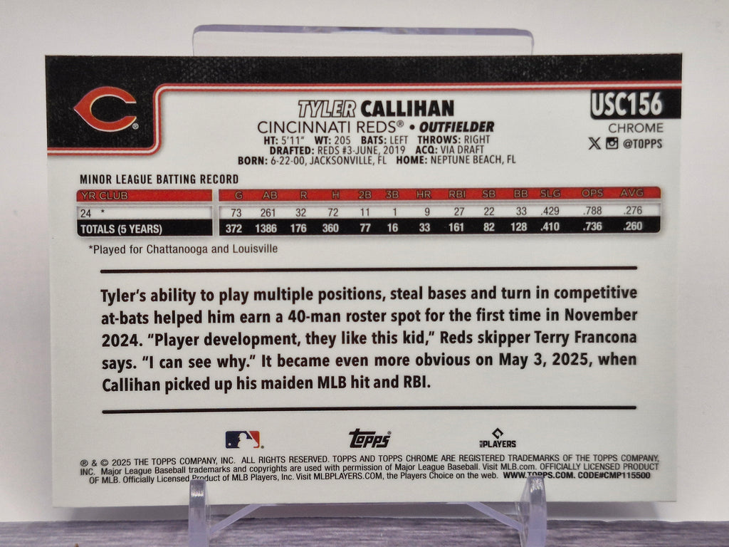 2025 Topps Update #US315 Tyler Callihan Diamante Foil