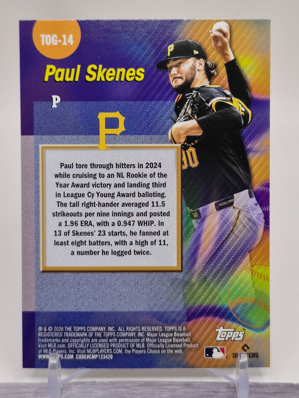 2026 Topps #TOG-14 Paul Skenes Titans of the Game