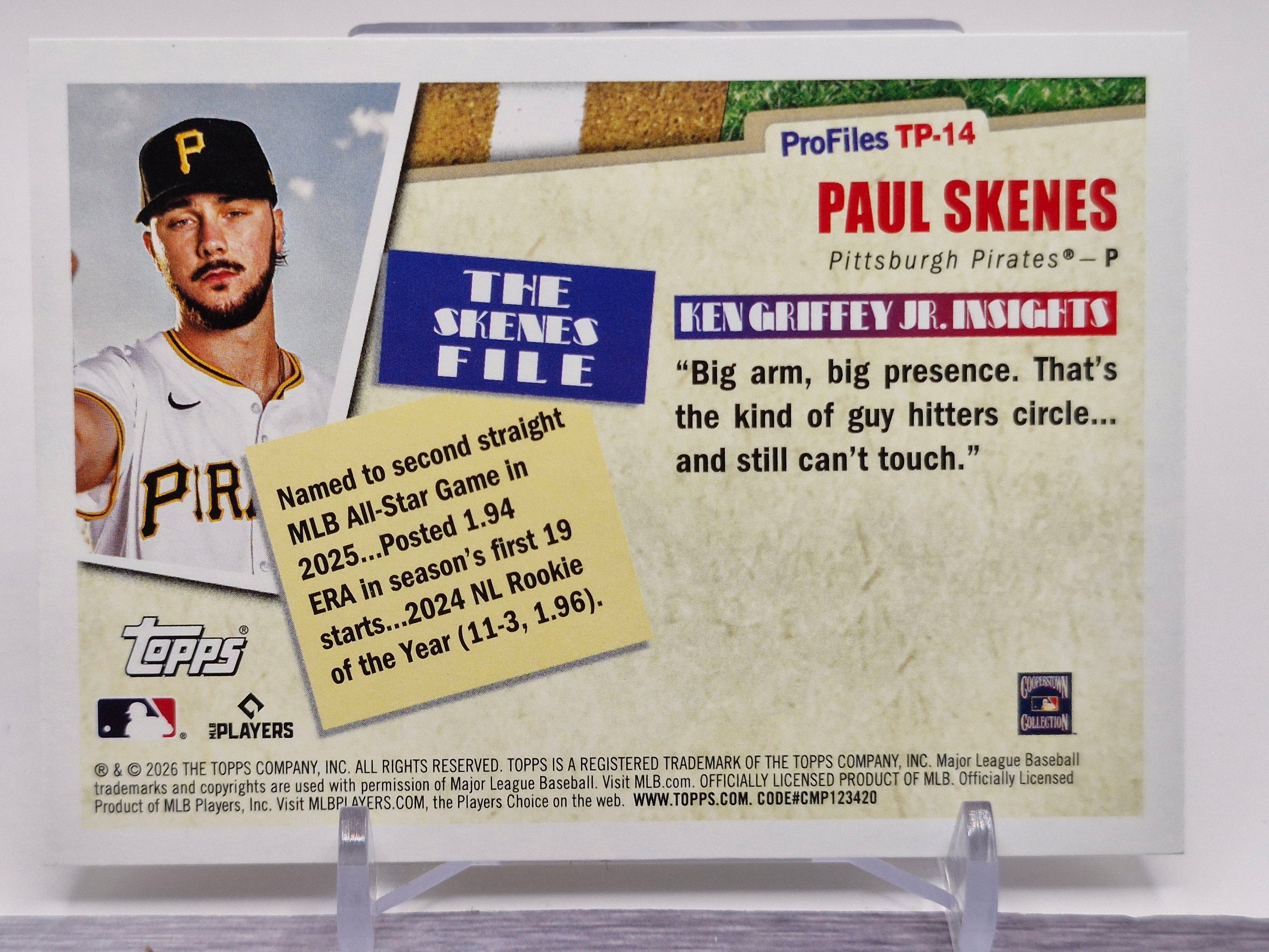 2026 Topps #TP-14 Paul Skenes Profiles