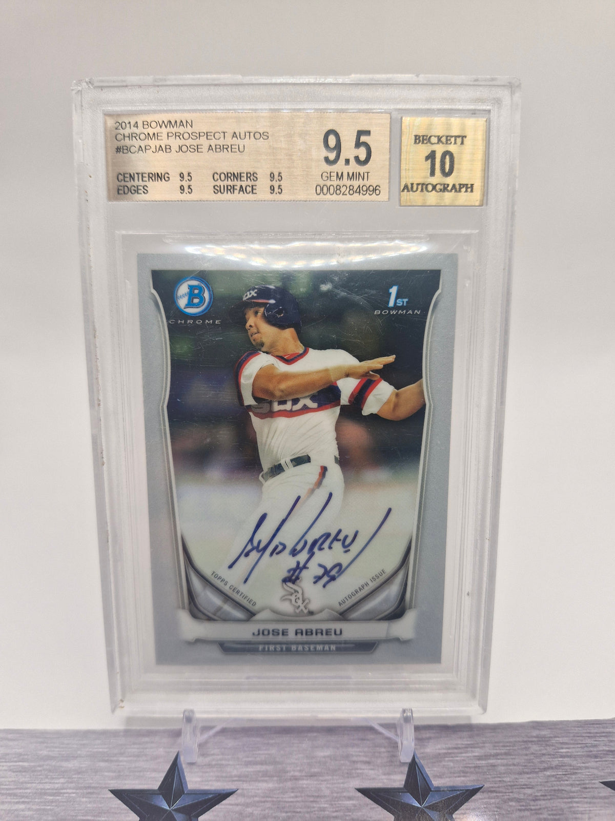 2014 Bowman #BCAP-JAB Jose Abreu Chrome Prospect Autographs