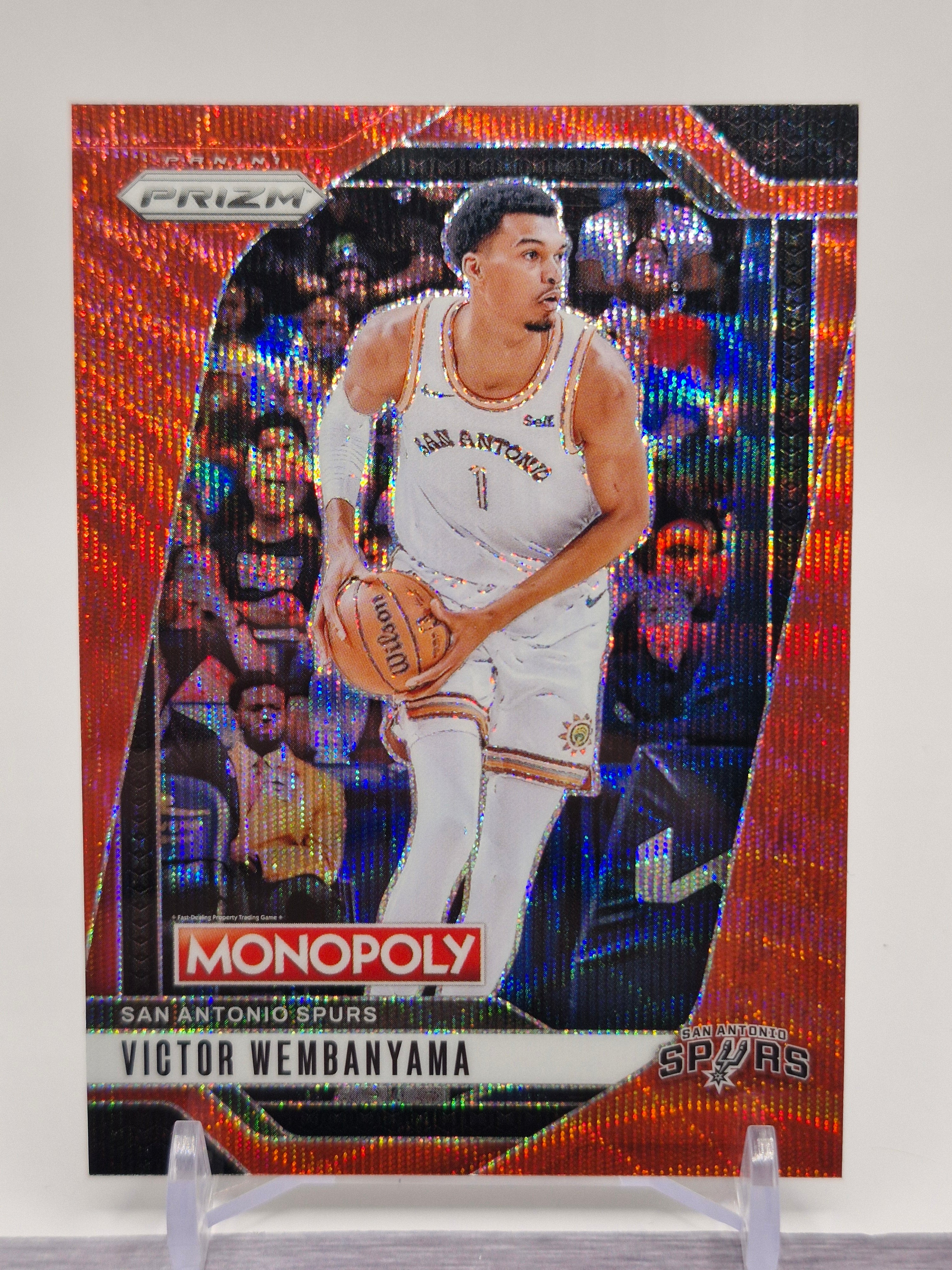 2024-25 Panini Prizm Monopoly #73 Victor Wembanyama Red Prizms
