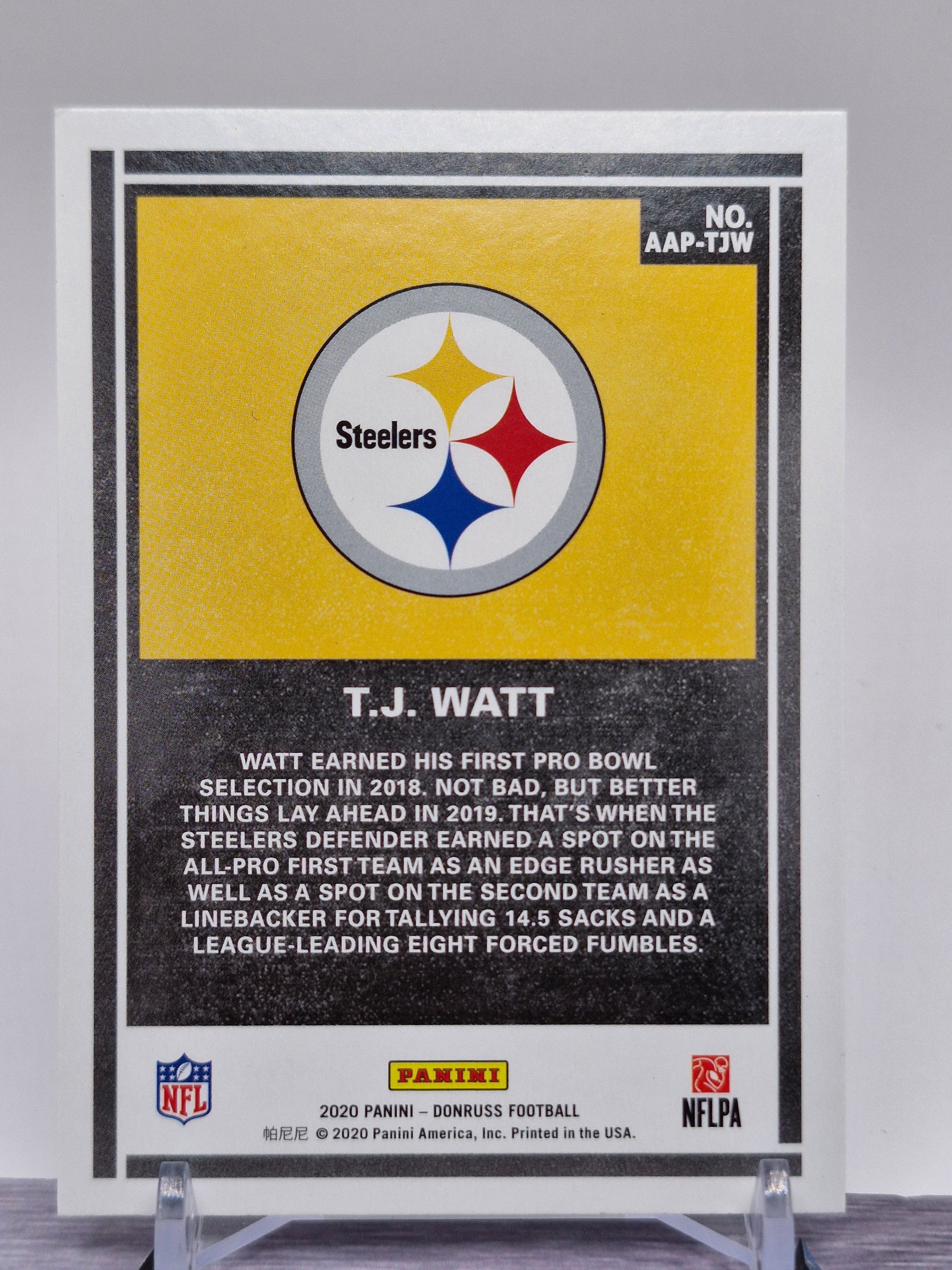 2020 Donruss - Action All-Pros #AAP-TJW T.J. Watt