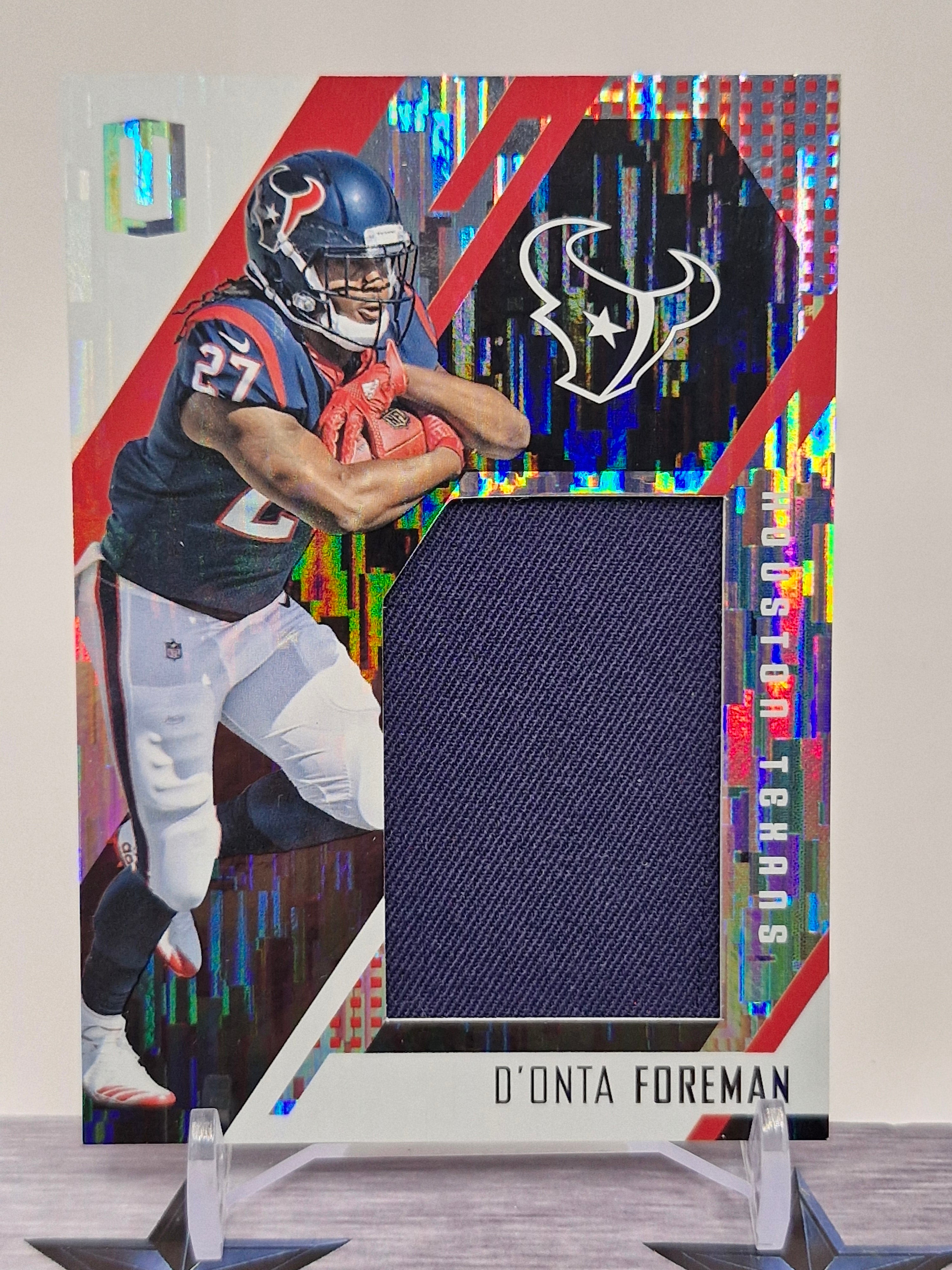 2017 Panini Unparalleled #RS-DF D'Onta Foreman Rookie Stitches Jersey #/199