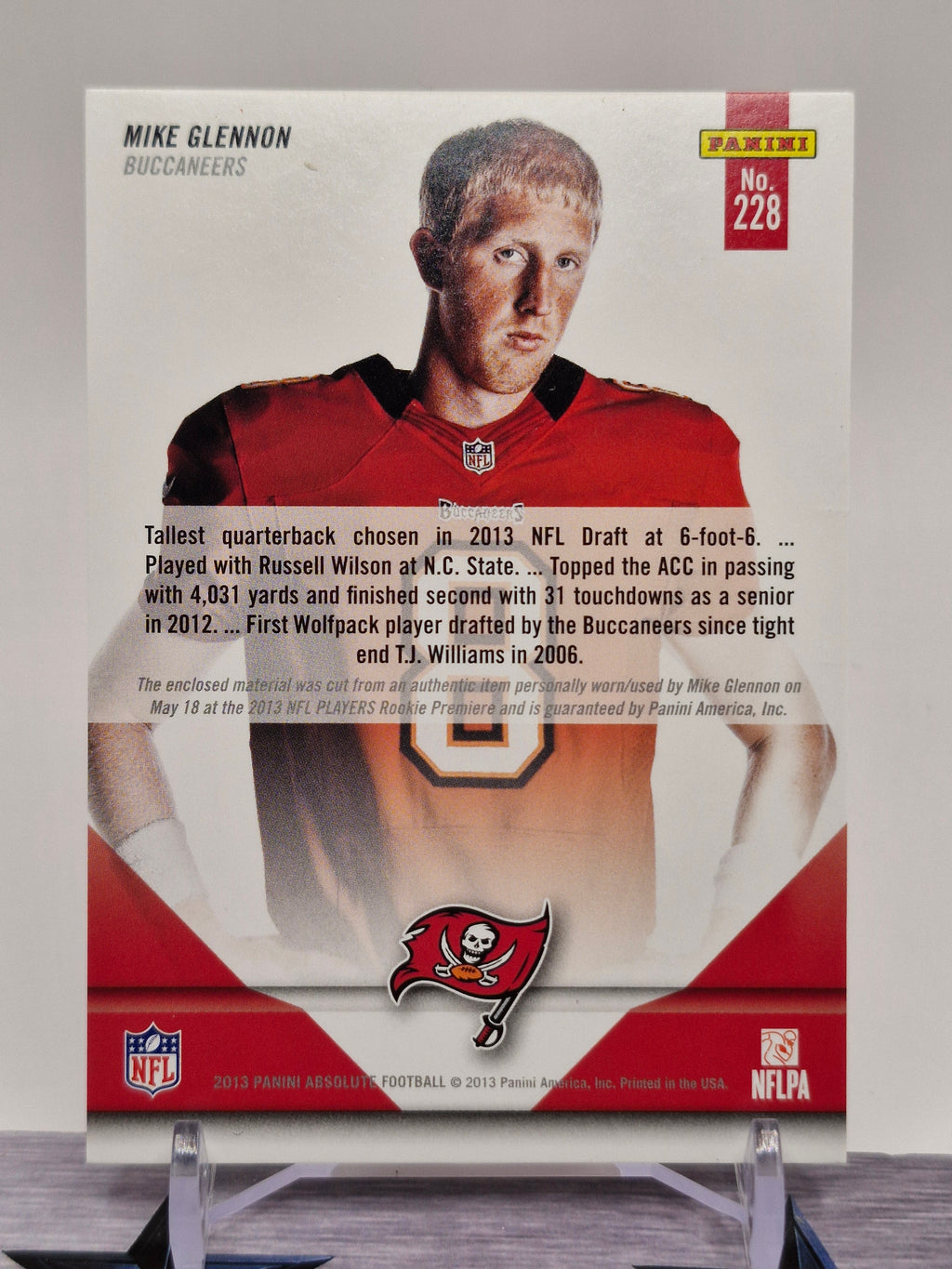 2013 Panini Spectra #228 Mike Glennon #/99