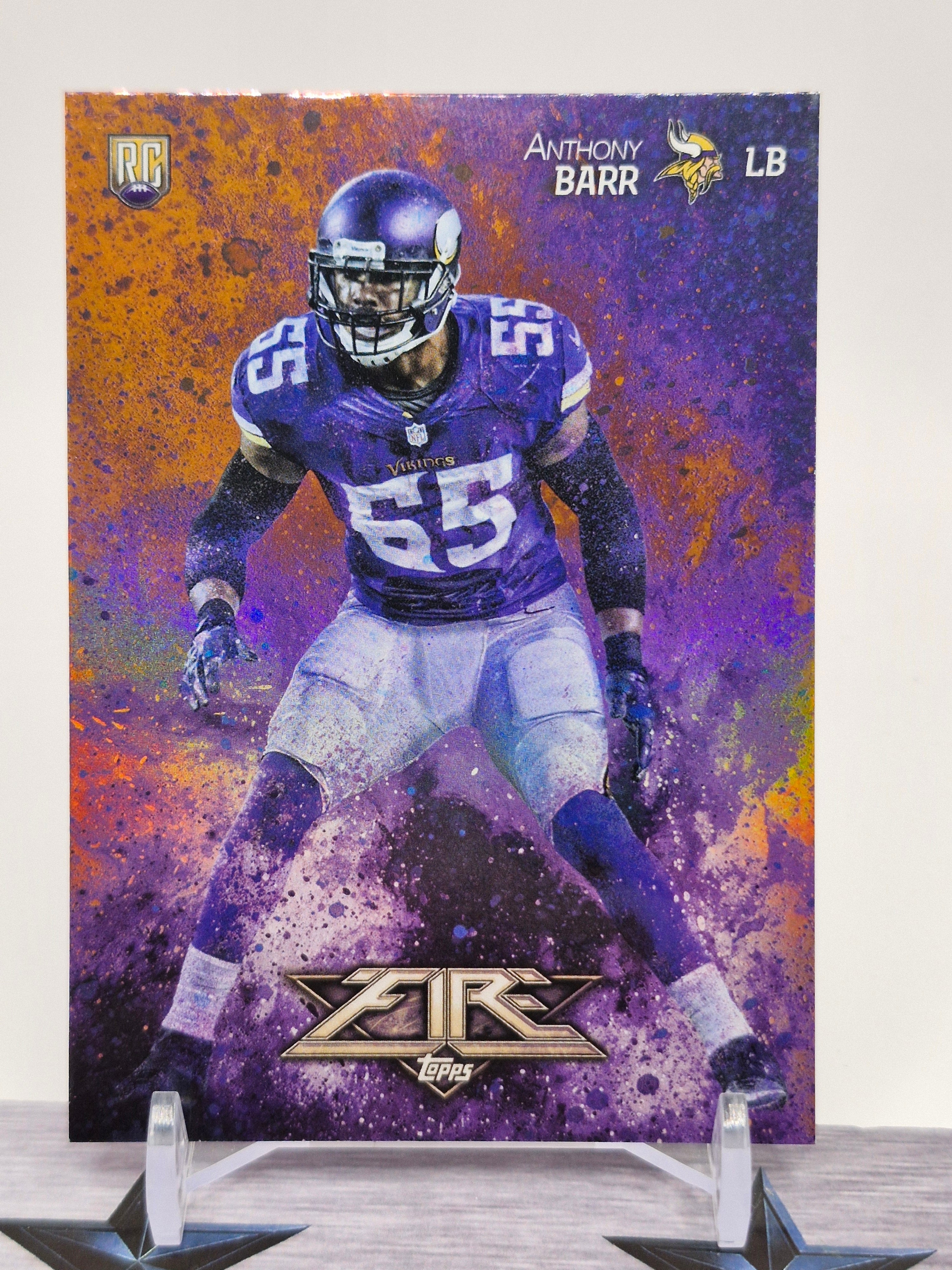 2014 Topps Fire #118 Anthony Barr Flame Foil