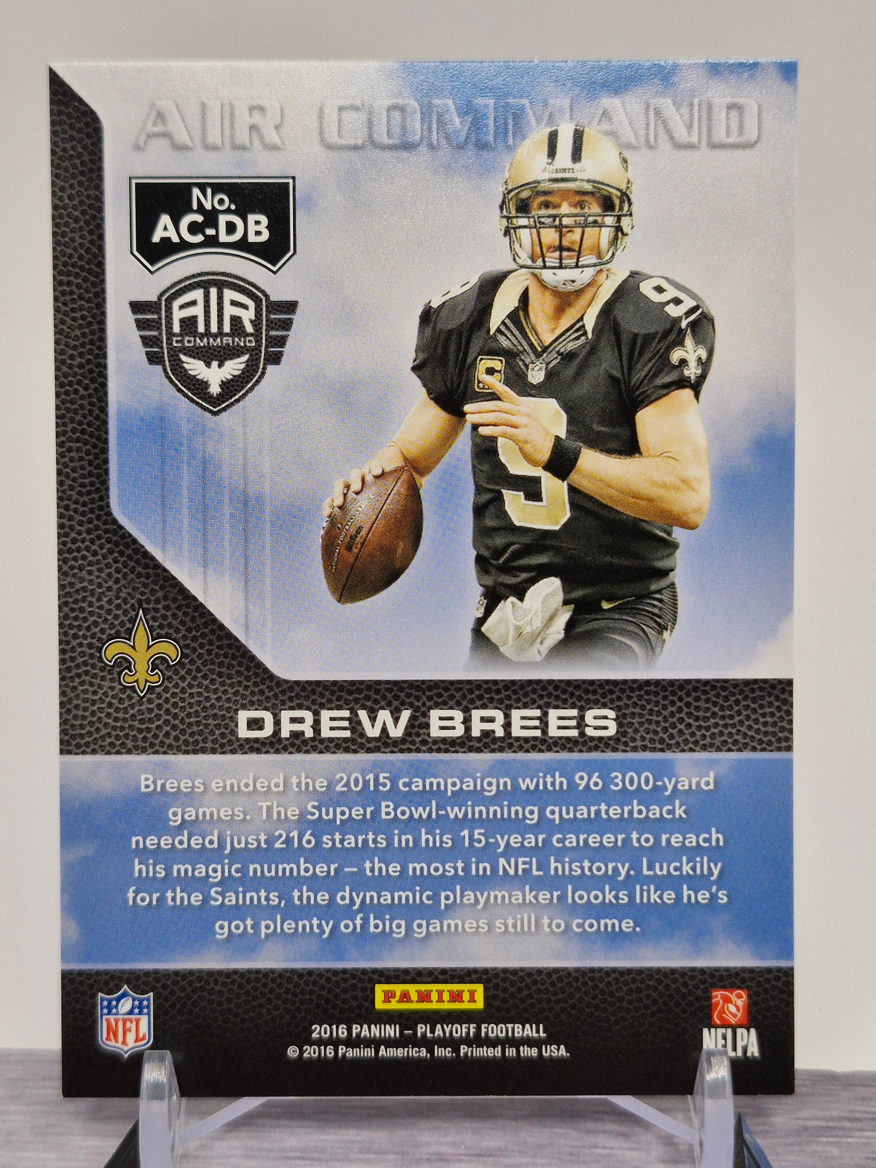 2016 Panini Playoff #AC-DB Drew Brees Air Command
