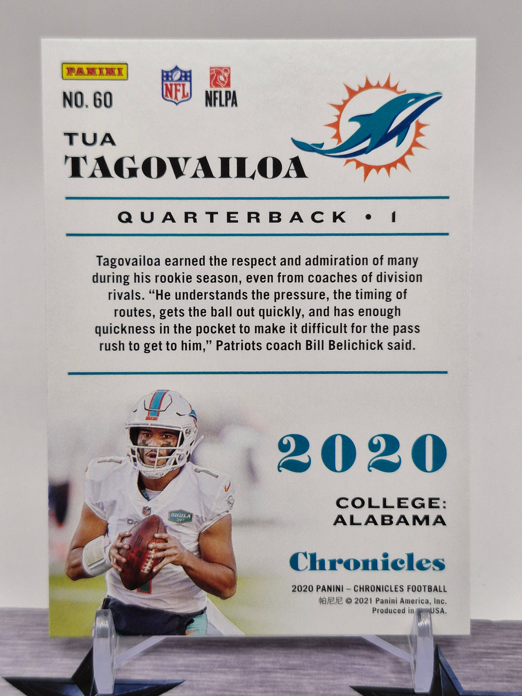 2020 Panini Chronicles #60 Tua Tagovailoa Pink