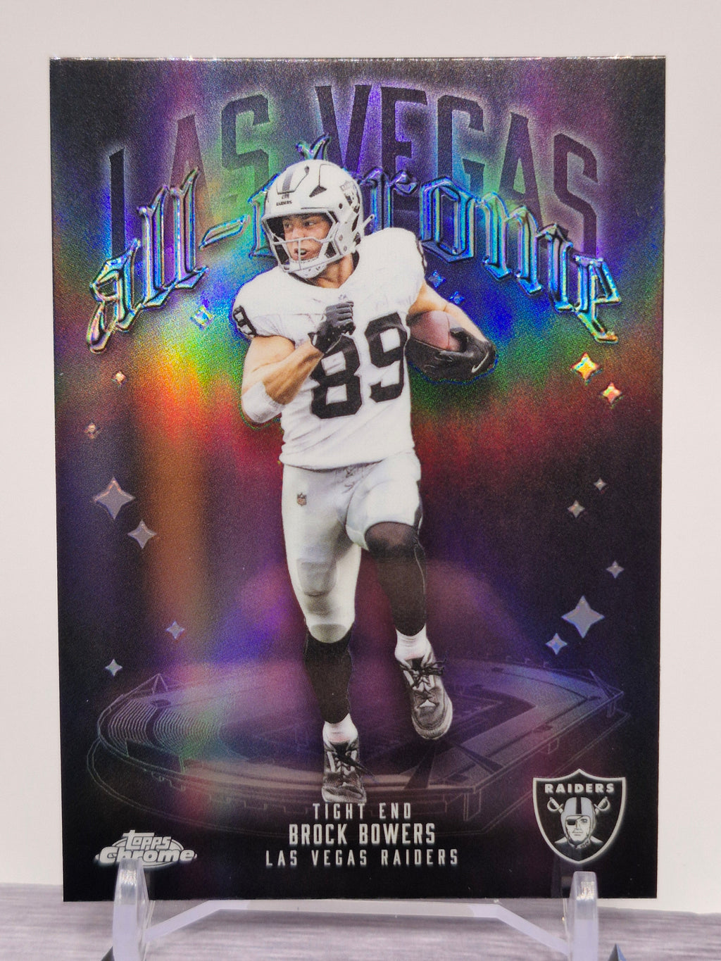 2025 Topps Chrome #ACT-10 Brock Bowers All-Chrome Team Refractor