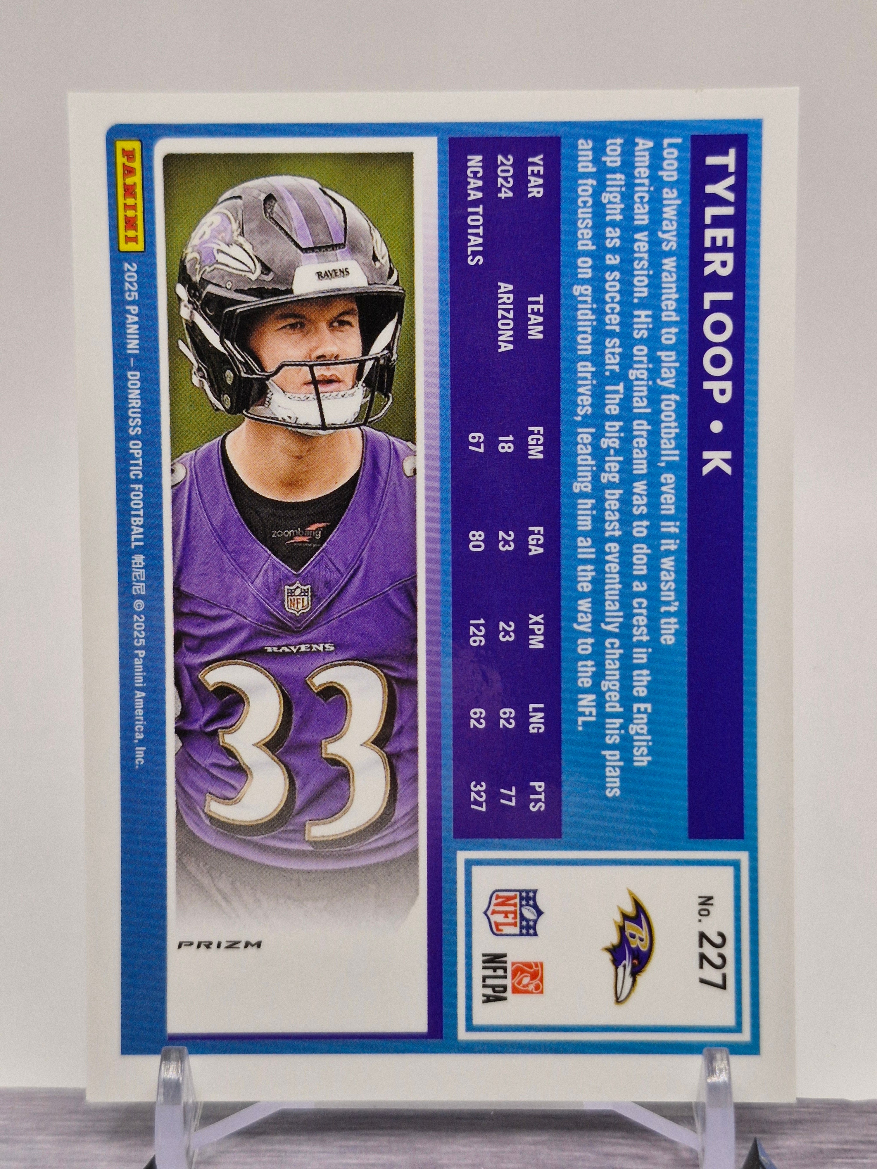 2025 Donruss Optic #227 Tyler Loop Pink