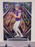 2024 Panini Phoenix #185 J.J. McCarthy Gold Lazer #/10