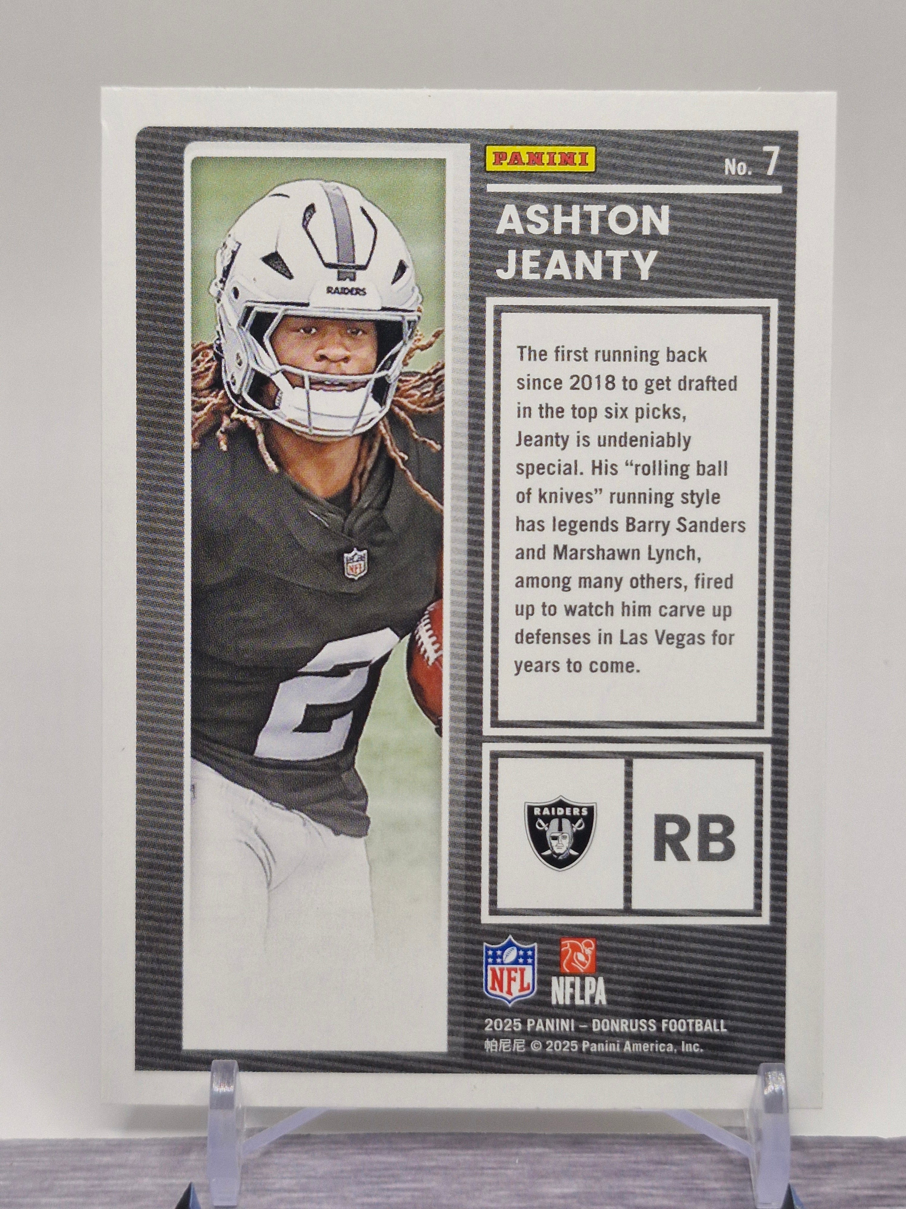 2025 Donruss #7 Ashton Jeanty The Rookies