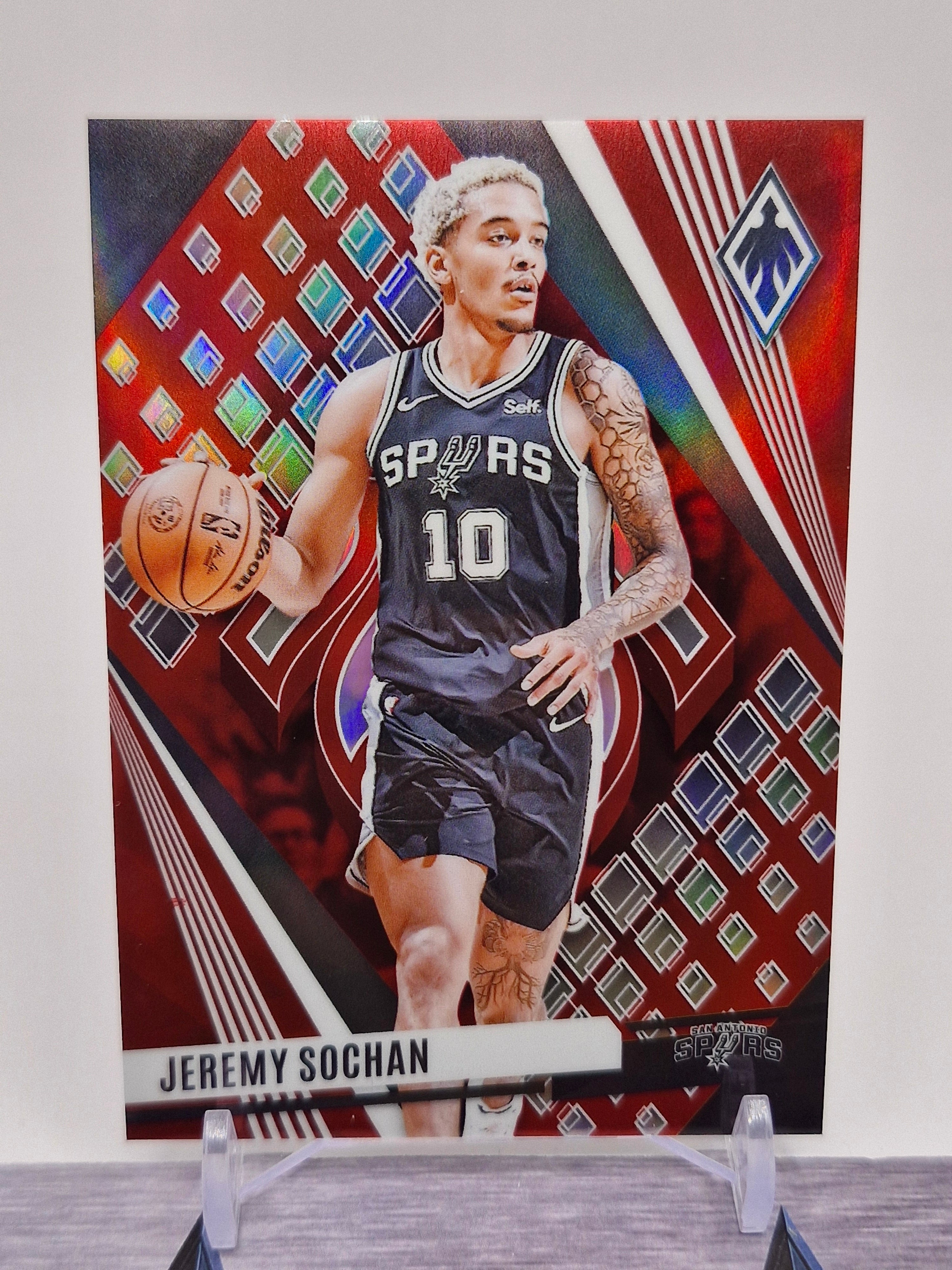 2023-24 Panini Phoenix /199 #24 Jeremy Sochan Phoenix Red Ice