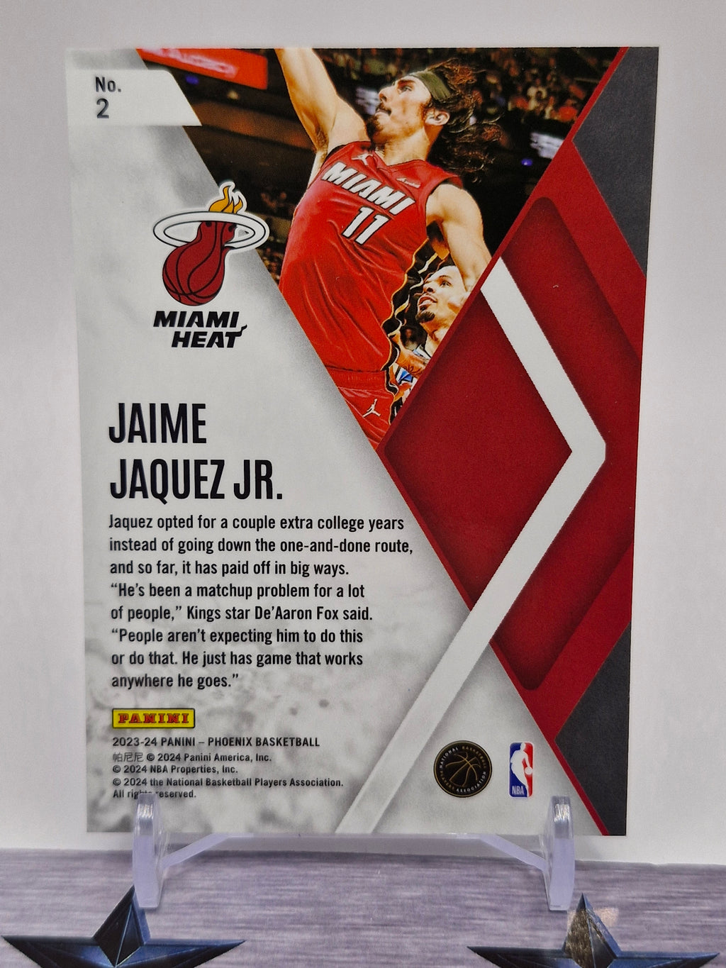 2023-24 Panini Phoenix #2 Jaime Jaquez Jr. Instant Phenom Phoenix Blue Ice