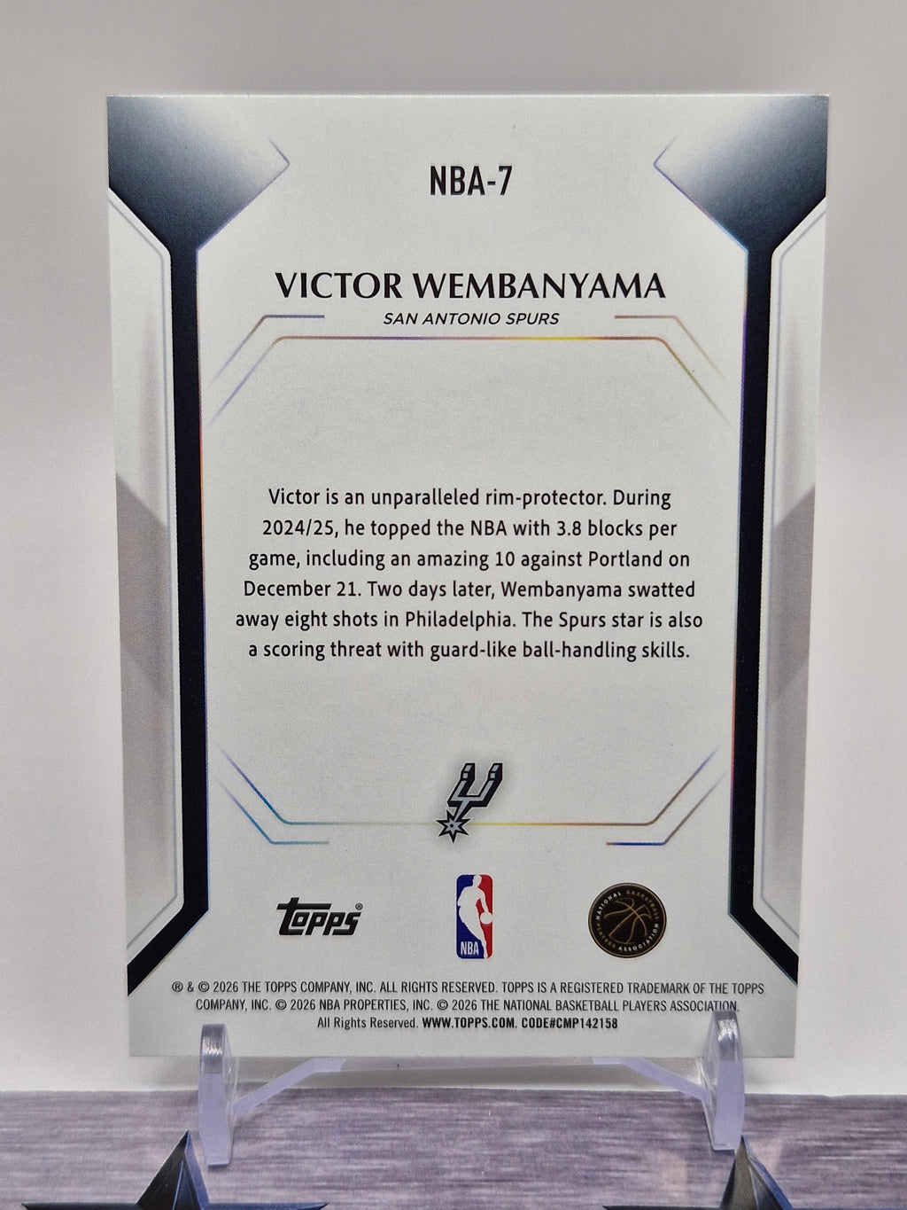 2025-26 Topps #NBA-7 Victor Wembanyama Topps Collector Kit