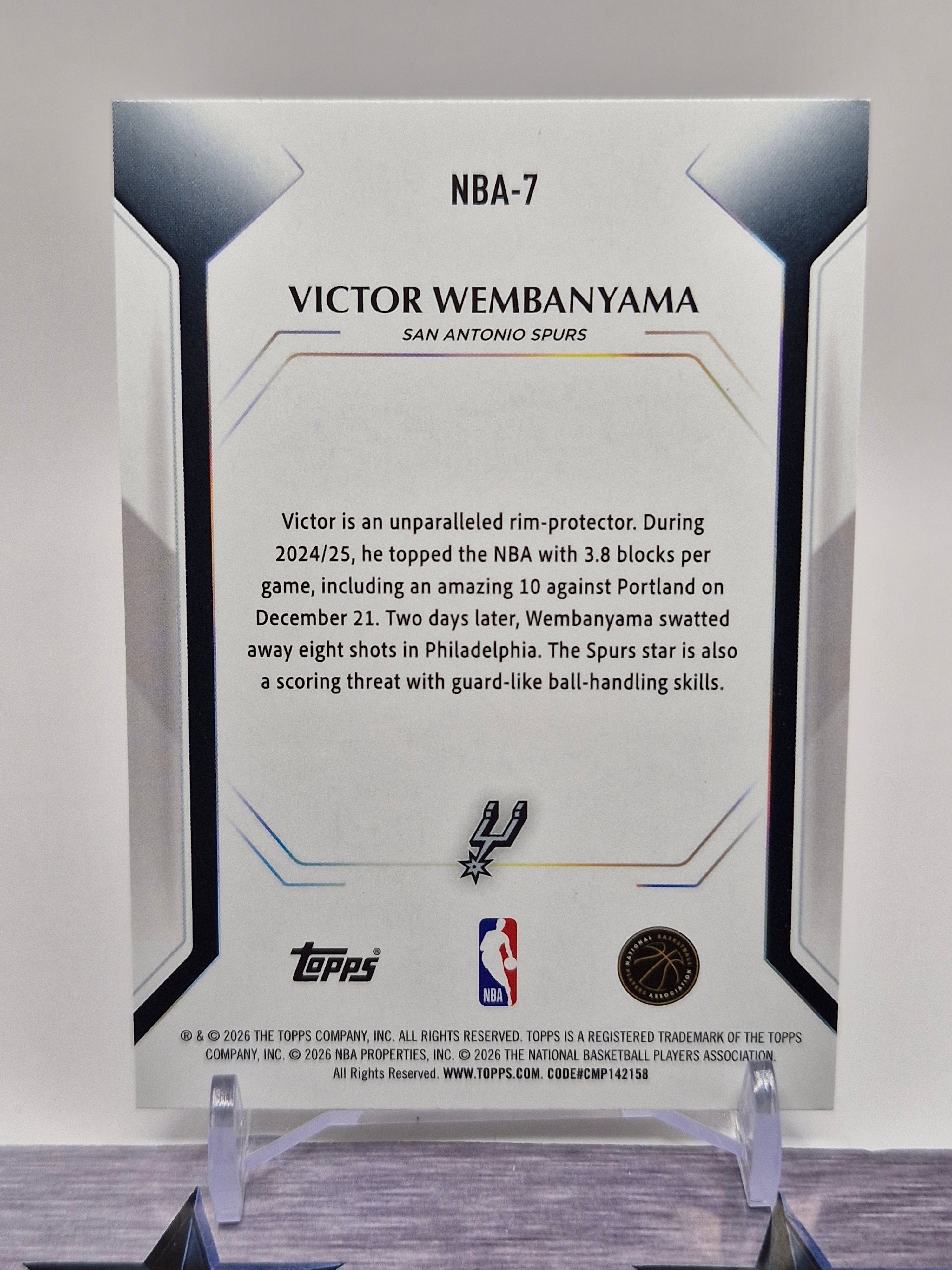 2025-26 Topps #NBA-7 Victor Wembanyama Topps Collector Kit