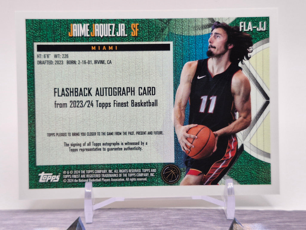 2023-24 Finest #FLA-JJ Jaime Jaquez Jr. Flashback Auto Gold Refractors