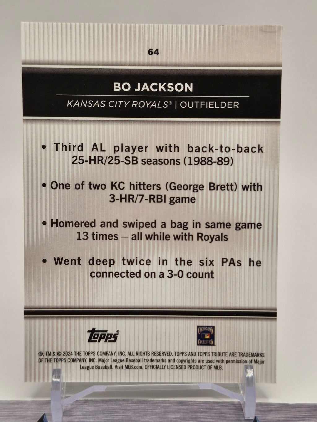 2024 Topps Tribute #64 Bo Jackson
