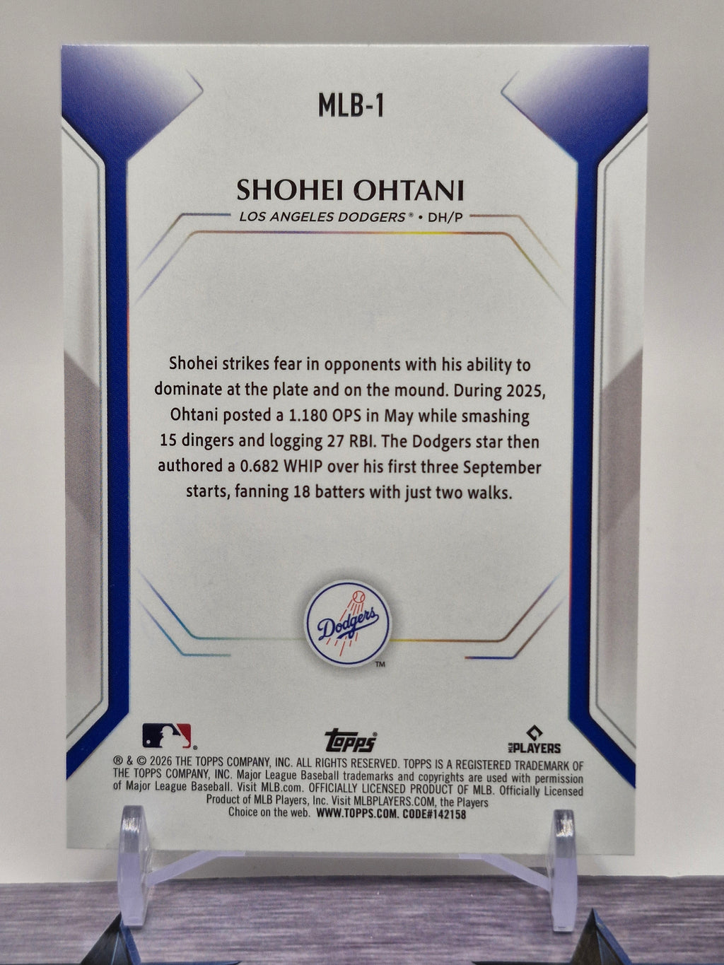 2026 Topps #MLB-1 Shohei Ohtani Topps Collector Kit