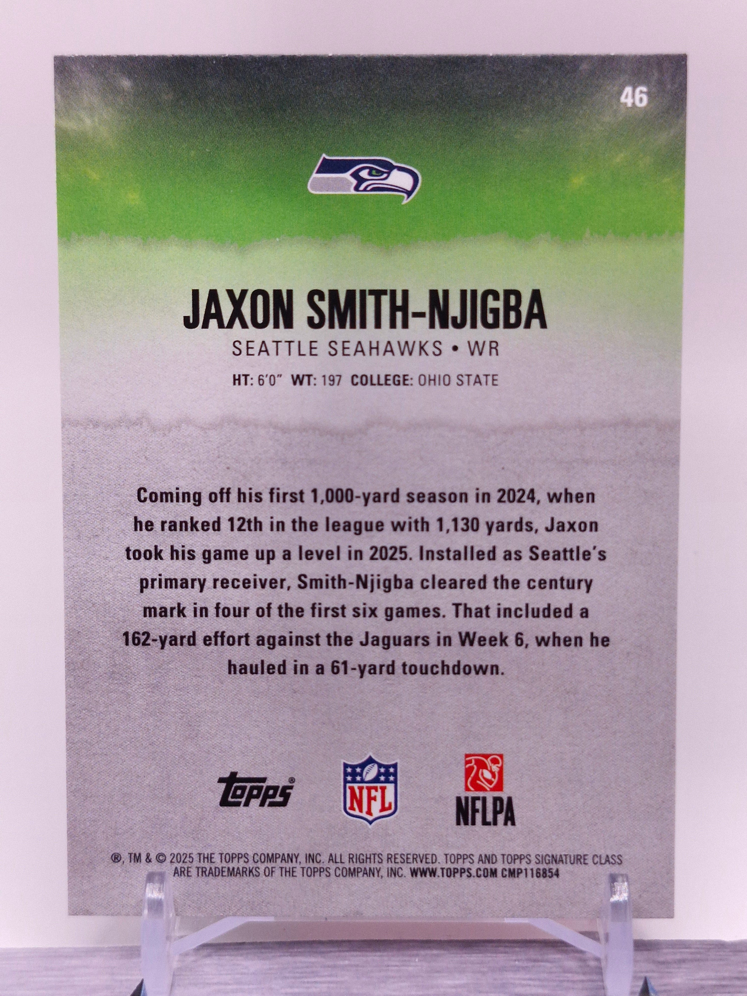 2025 Topps Signature Class #46 Jaxon Smith-Njigba
