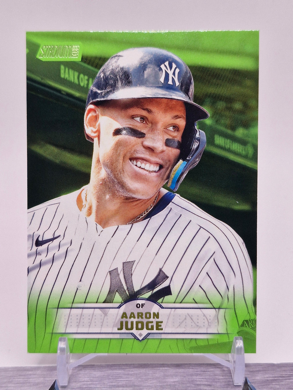 2025 Stadium Club #139 Aaron Judge Lime Green