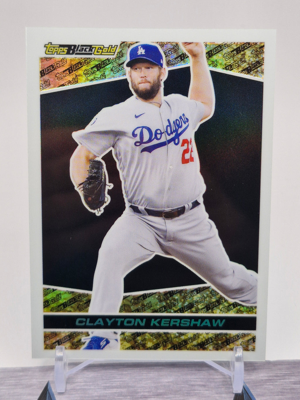 2021 Topps Chrome Update #BGC-19 Clayton Kershaw Topps Black Gold
