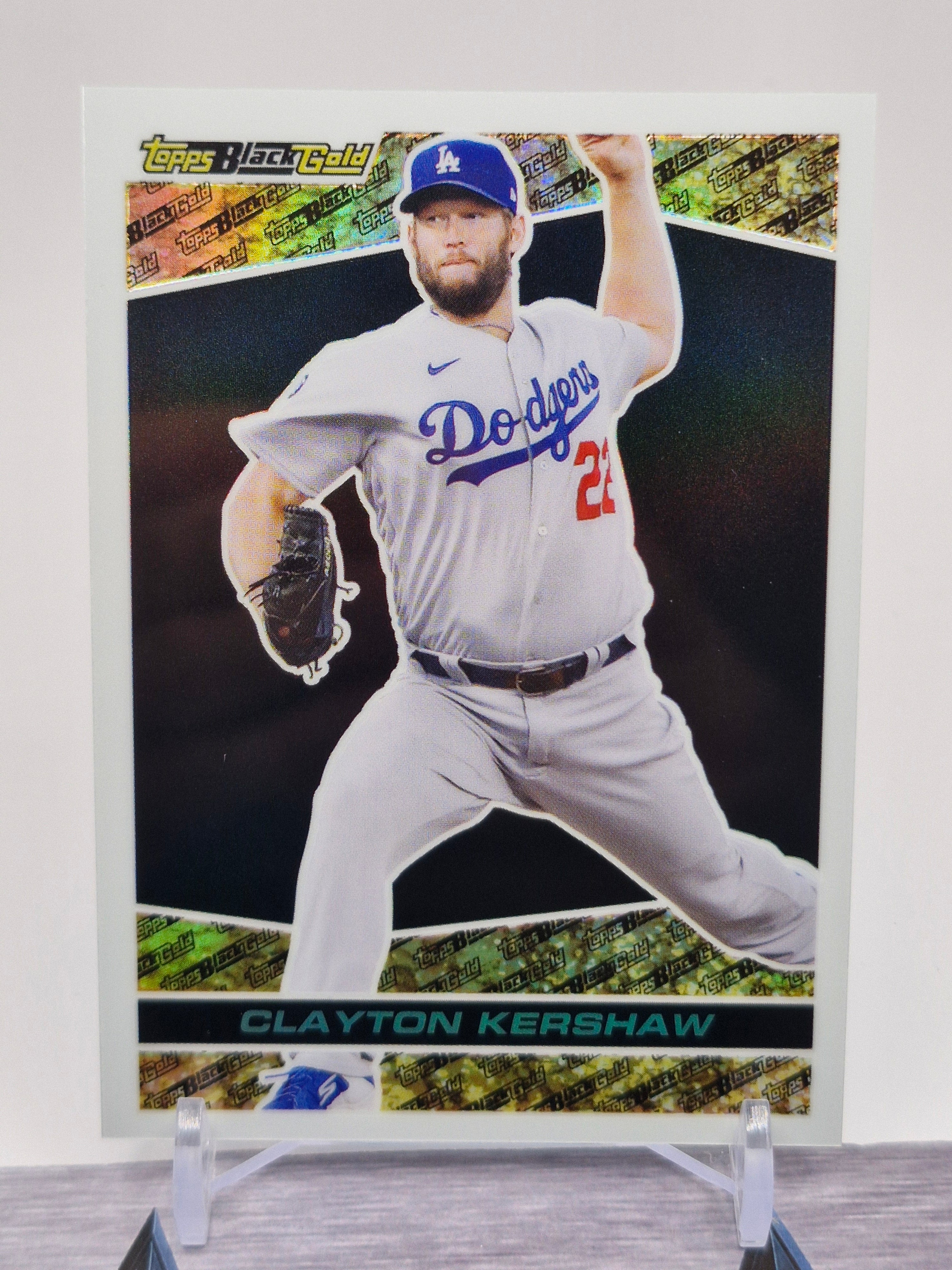 2021 Topps Chrome Update #BGC-19 Clayton Kershaw Topps Black Gold