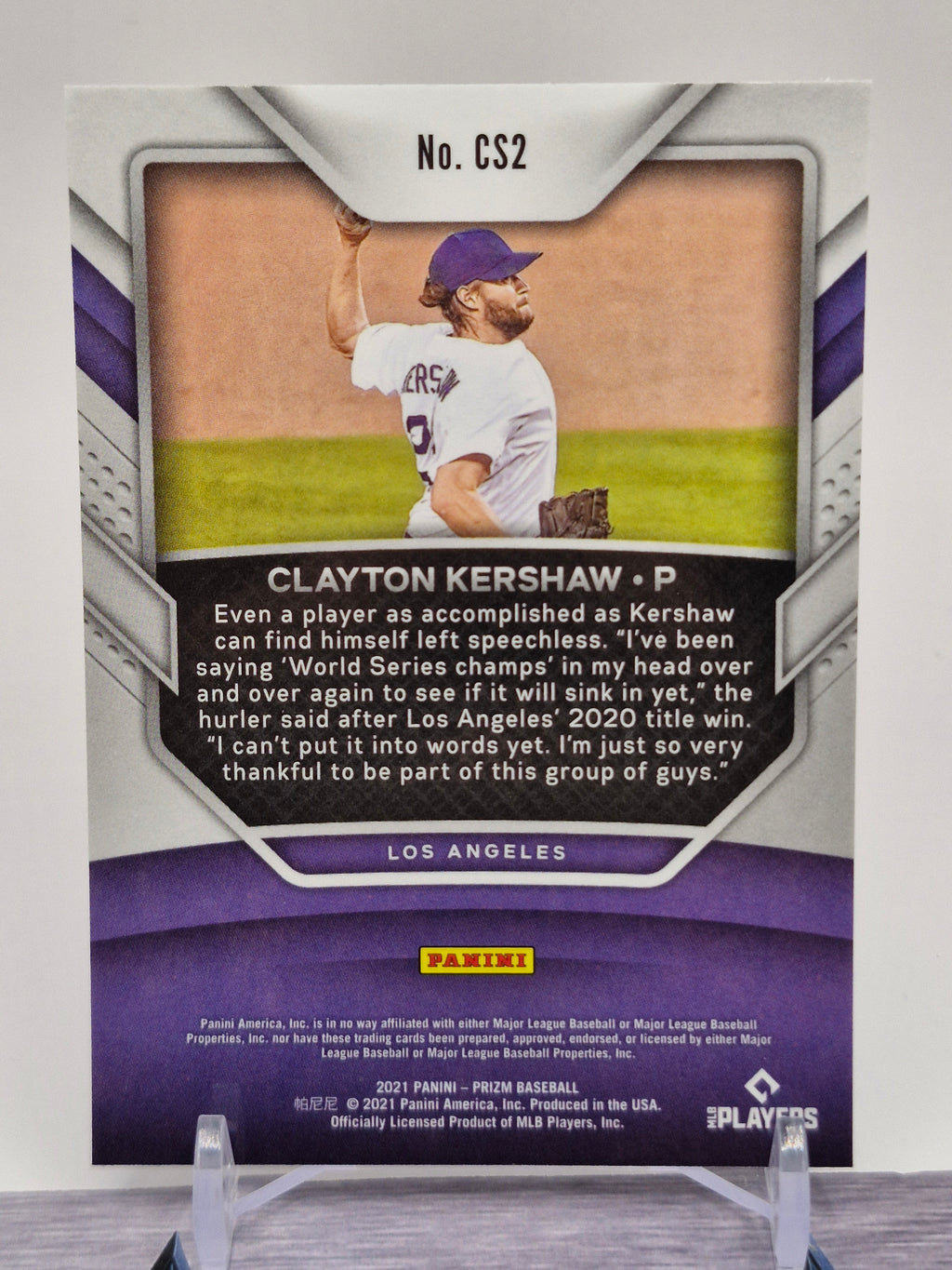 2021 Panini Prizm #CS2 Clayton Kershaw Championship Stage