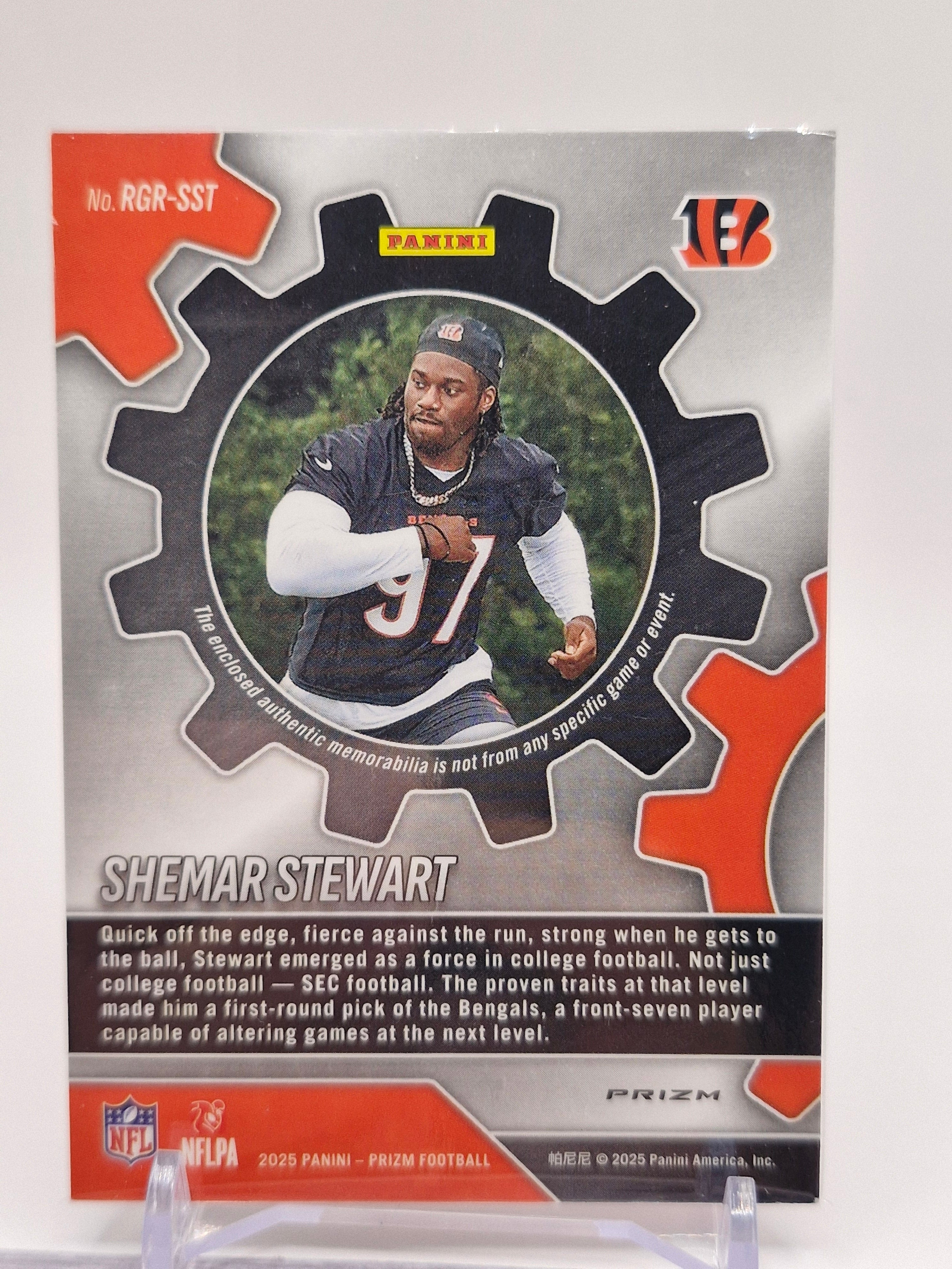 2025 Panini Prizm #RGR-SST Shemar Stewart Rookie Gear