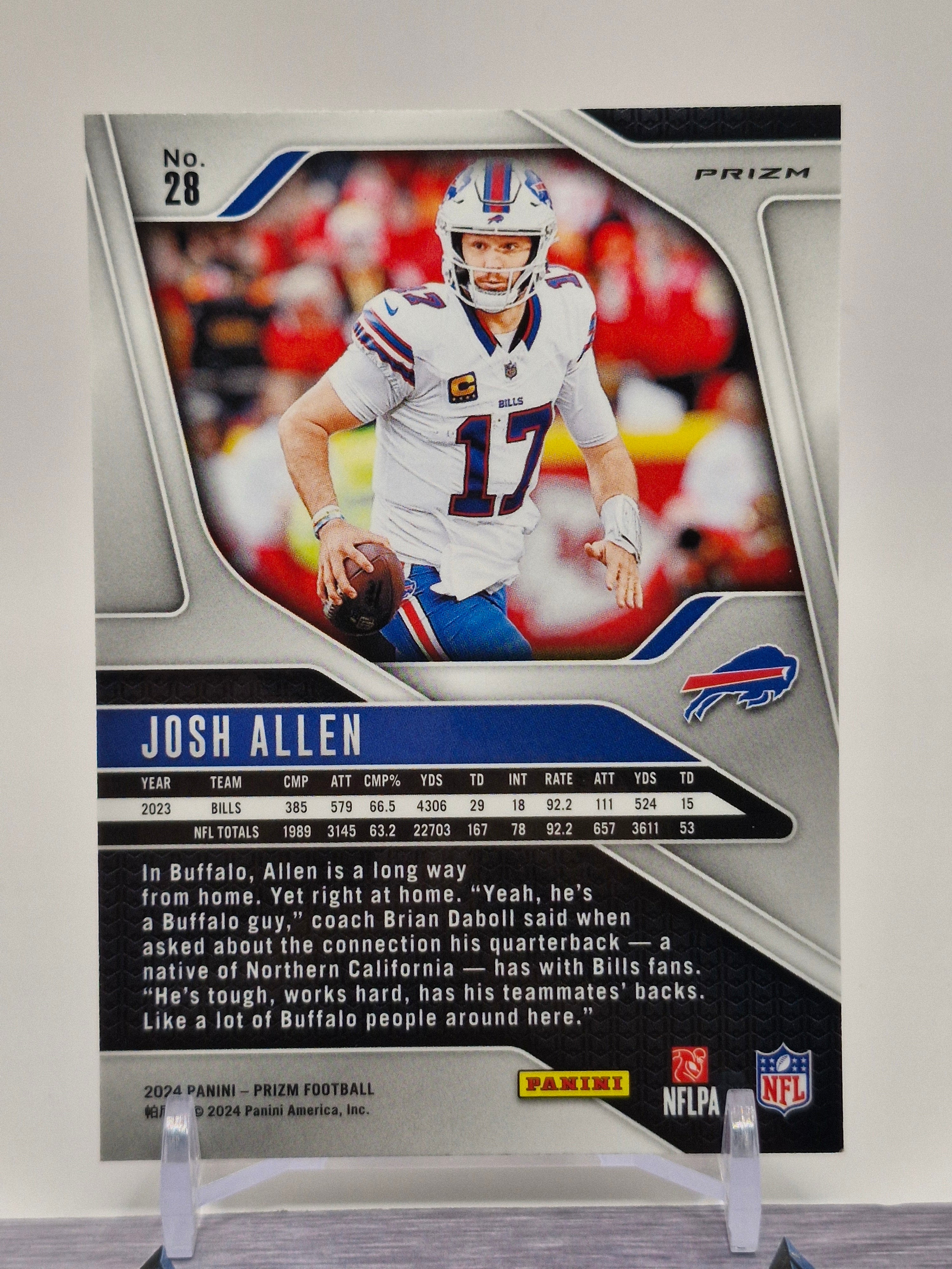 2024 Panini Prizm #28 Josh Allen Silver