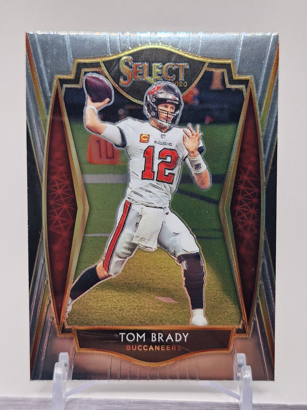 2020 Panini Select #101 Tom Brady Red Prizm Die Cut