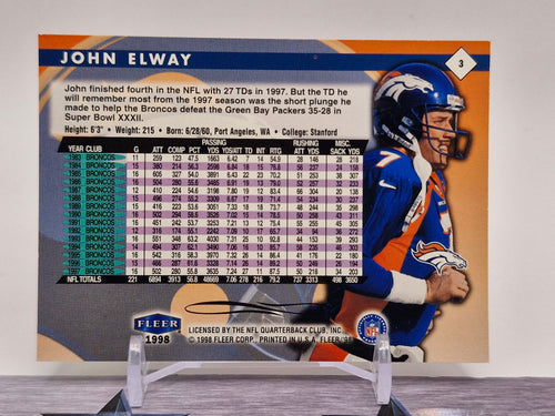1998 Fleer Tradition #3 John Elway