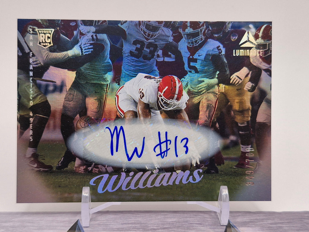 2025 Panini Luminance #195 Mykel Williams Base Luminance Auto #/700