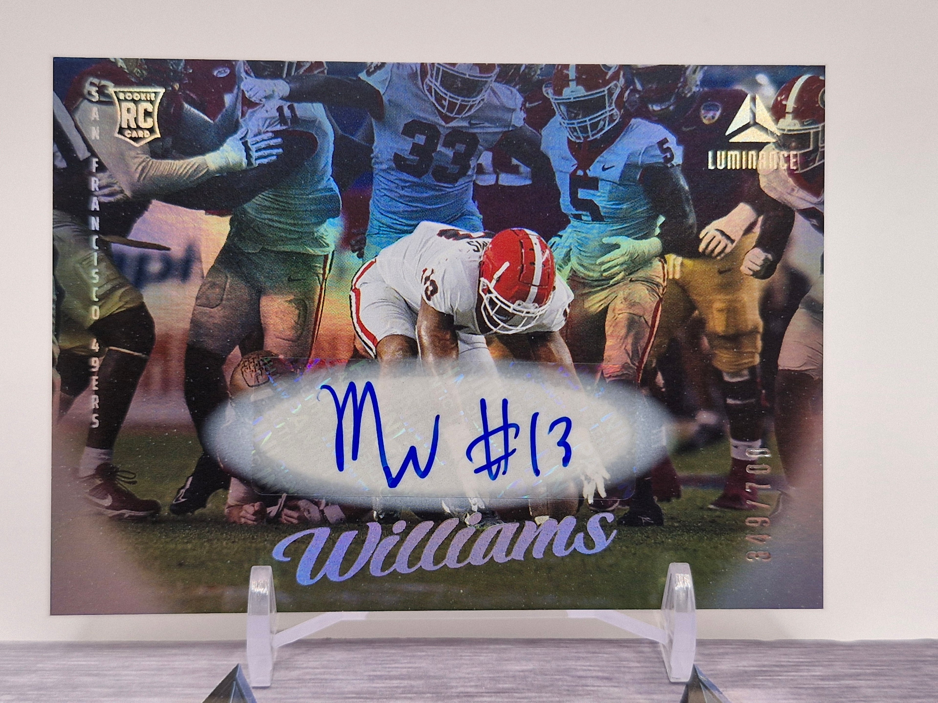 2025 Panini Luminance #195 Mykel Williams Base Luminance Auto #/700