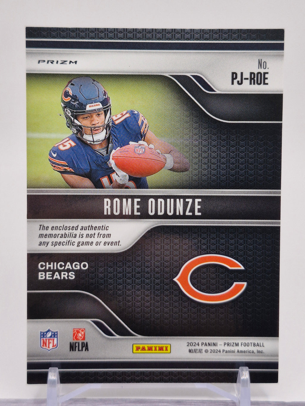 2024 Panini Prizm #PJ-ROE Rome Odunze Premier Jerseys