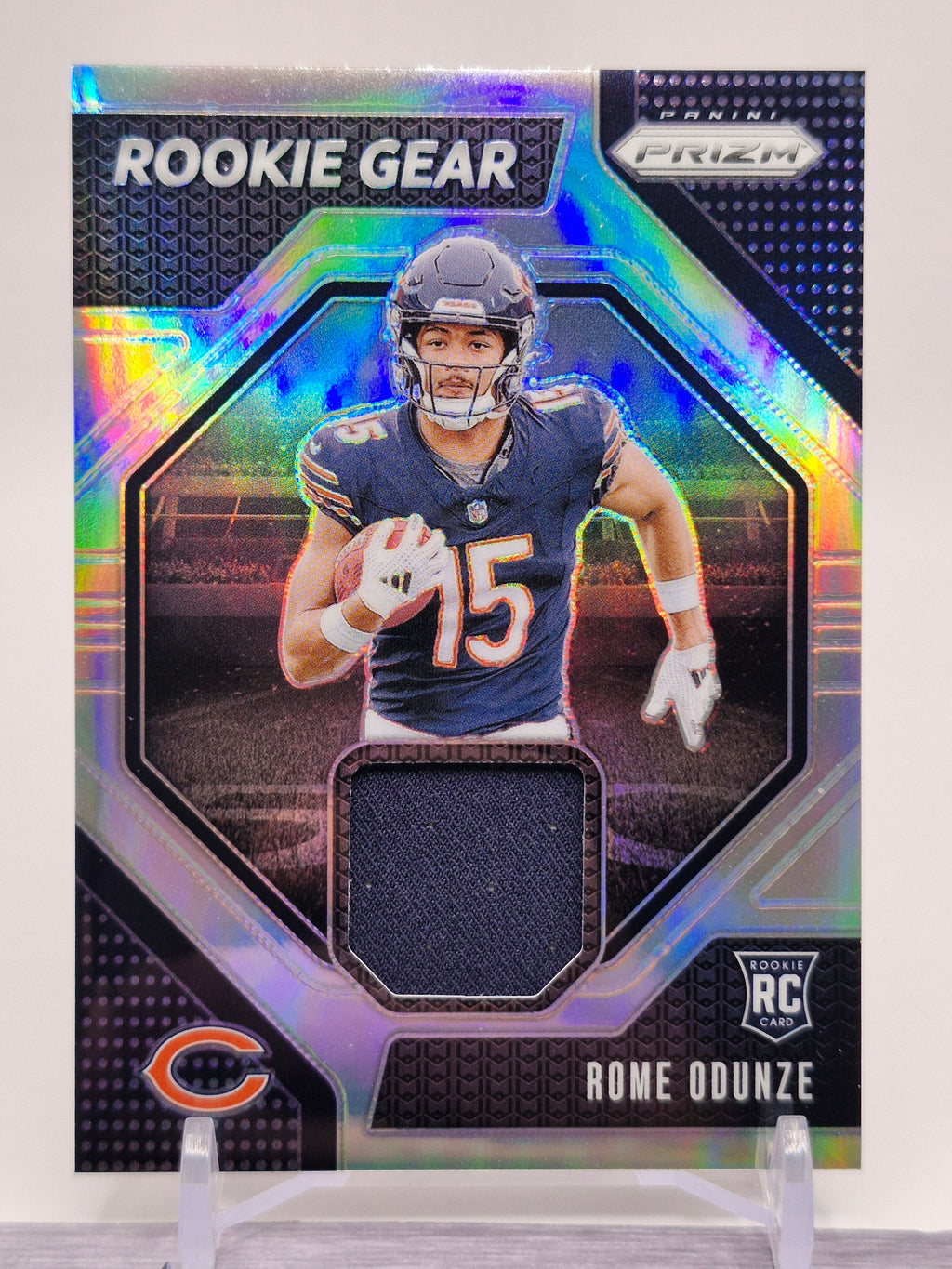 2024 Panini Prizm #RG-ROE Rome Odunze Rookie Gear Pink