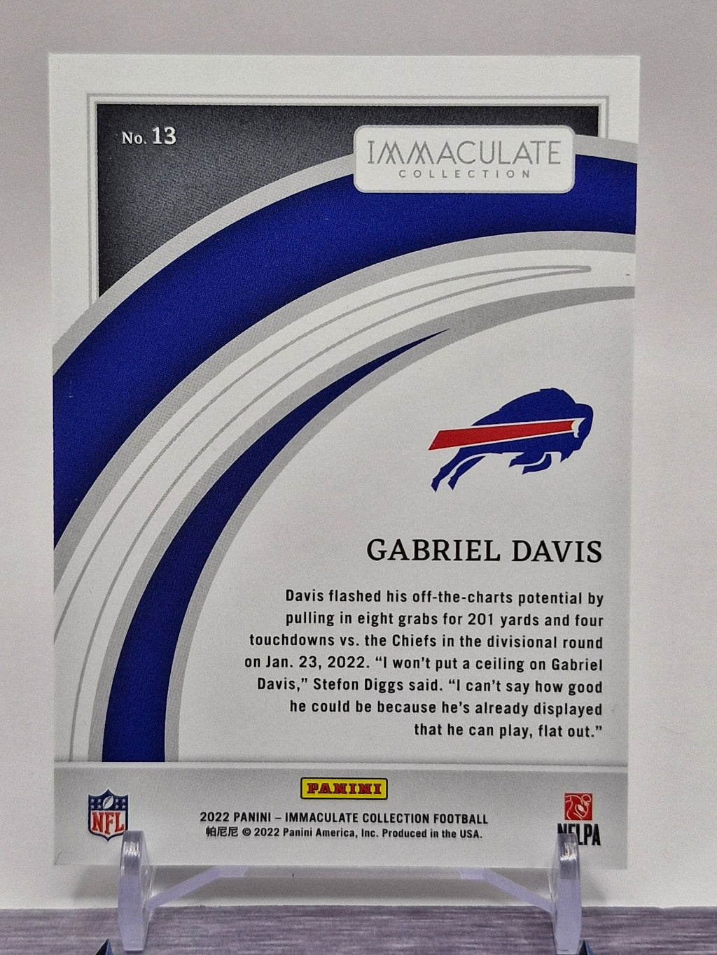 2022 Panini Immaculate Collection #13 Gabriel Davis #/99