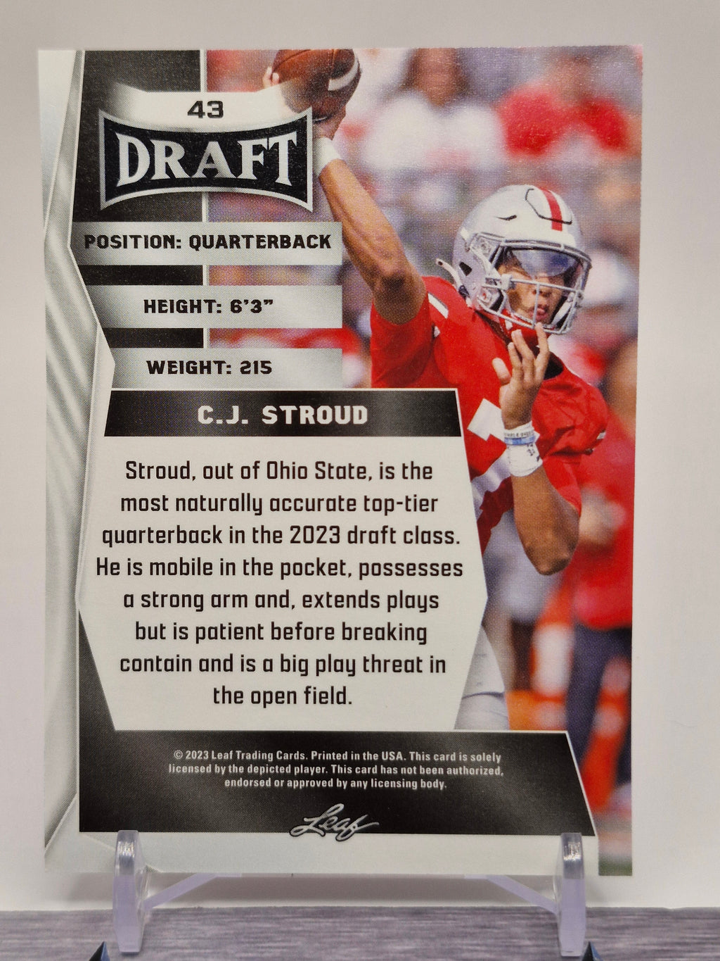 2022 Leaf Draft #03 C.J. Stroud