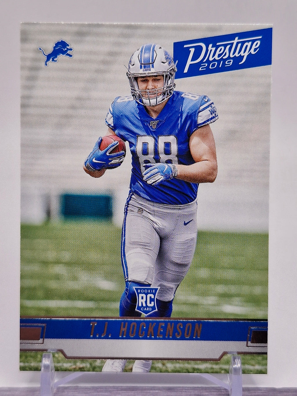 2019 Panini Prestige #220 T.J. Hockenson Xtra Points Blue #/299