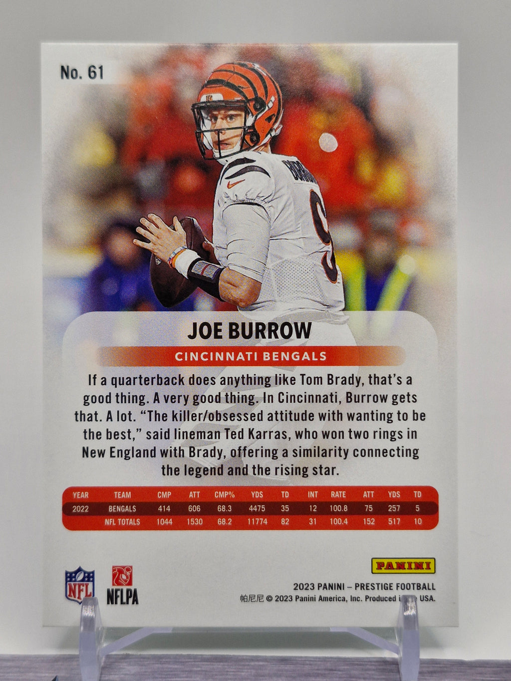 2023 Panini Prestige #61 Joe Burrow Xtra Points Green #/199
