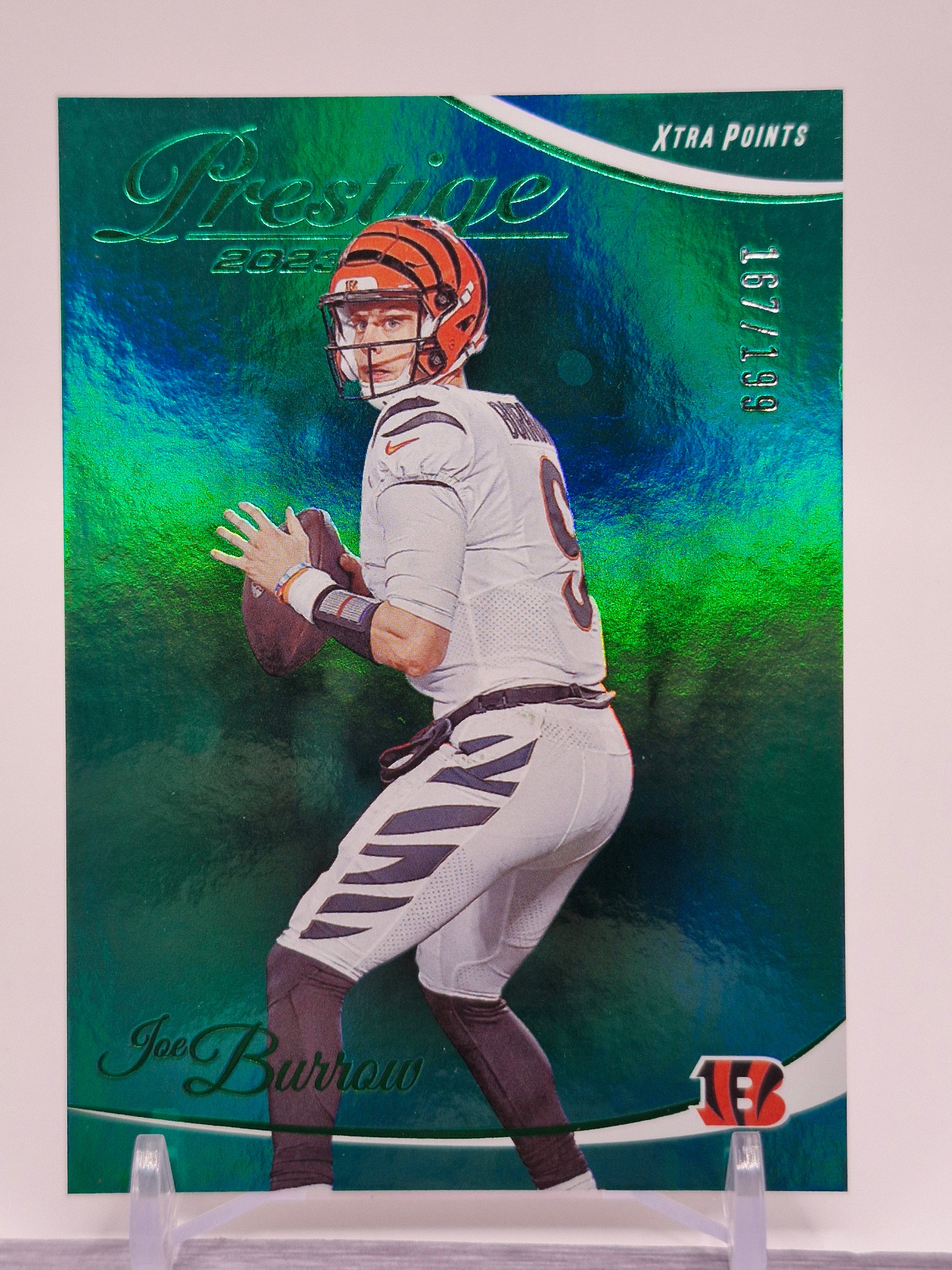 2023 Panini Prestige #61 Joe Burrow Xtra Points Green #/199